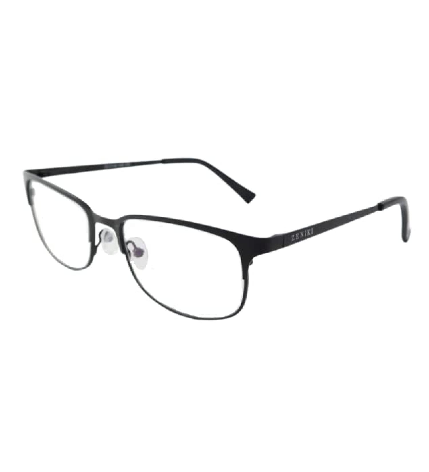 Zeniki Blue Light Blocking Glasses - Reduce Eye Strain and Improve Sleep - Premium Metal Design for Men and Women (Black) - Buy Online on GoSupps.com