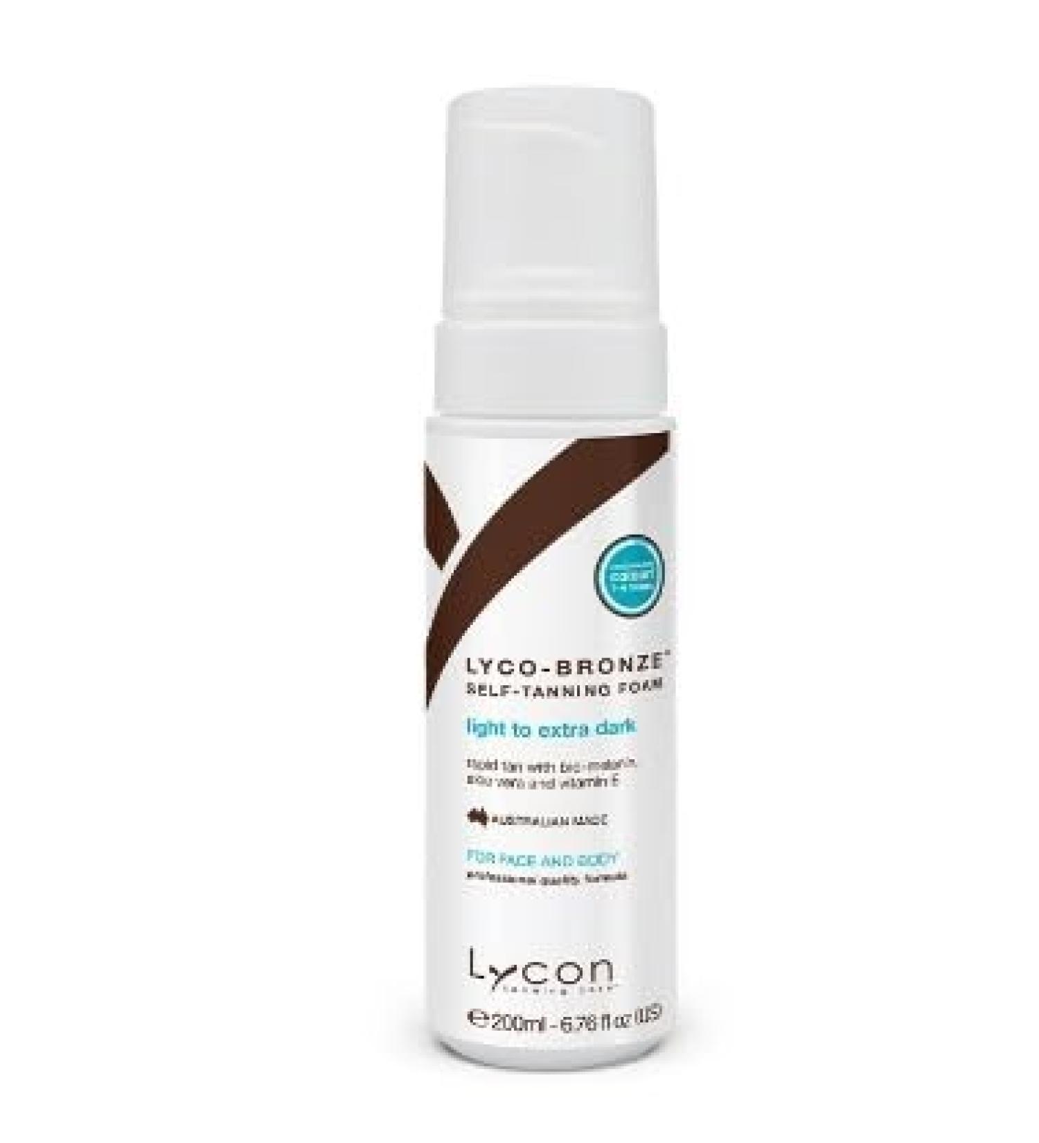 Lycon Lyco-Bronze Self-Tanning Foam - 200ml - Buy Online on GoSupps.com