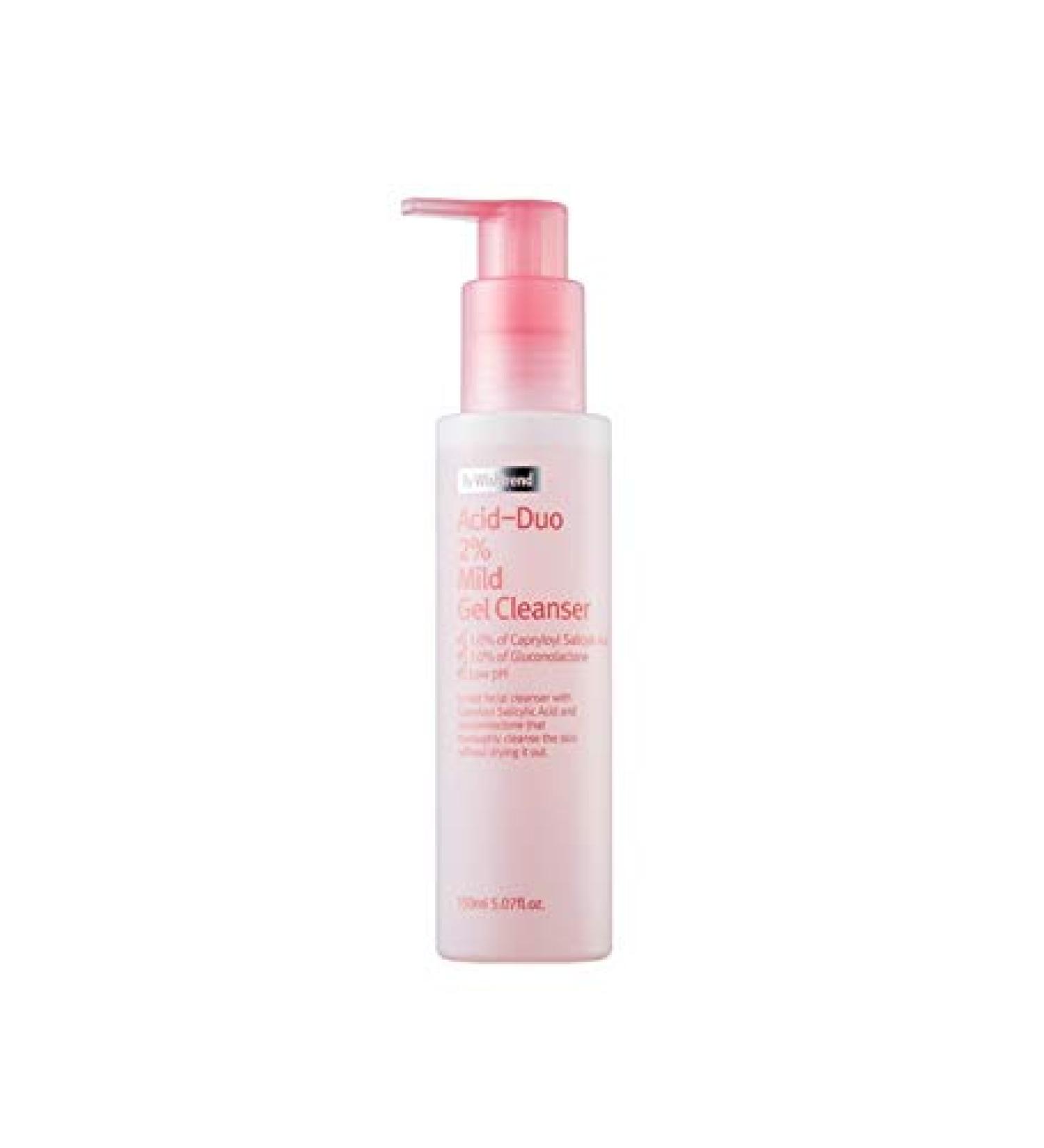 Wishtrend Acid-Duo 2% Mild Gel Cleanser - 150ml | Gentle Exfoliating Facial Cleanser - Buy Online on GoSupps.com