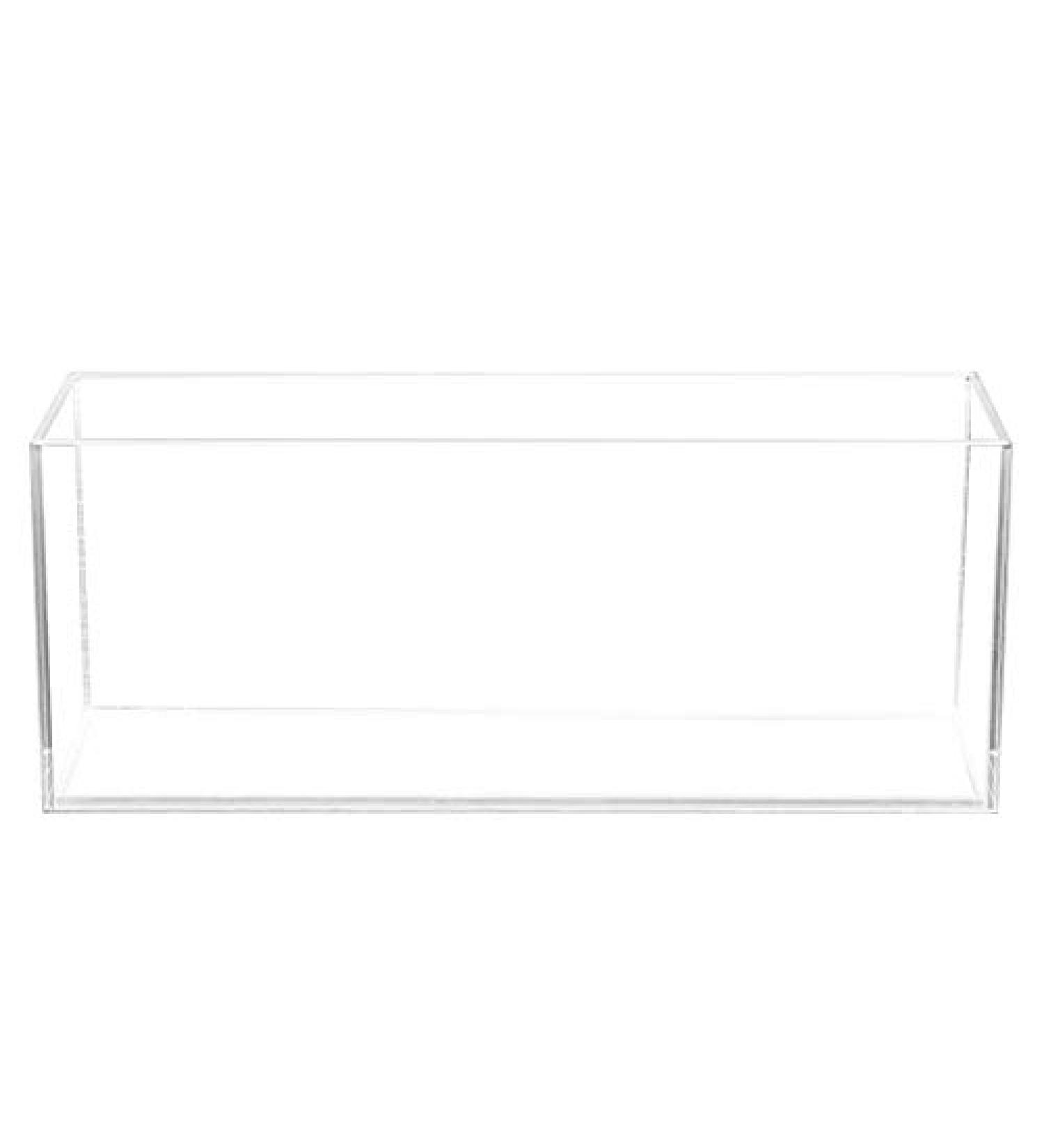 Aquatop High Clarity Glass Aquarium, Bookshelf Style 3 gal Fish Tank, 7.1 in x 18 in x 5.5 in, HCA-3G