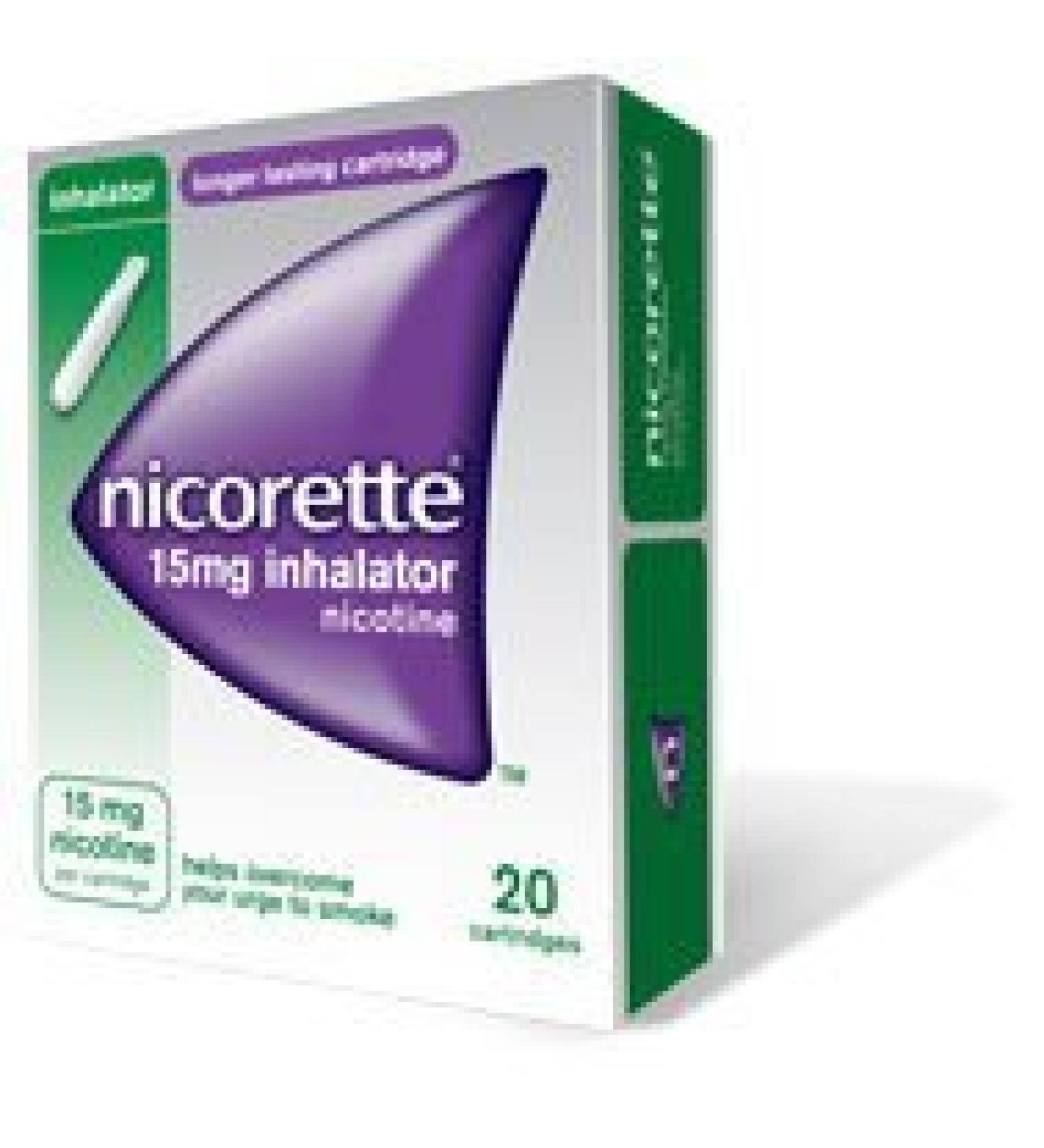NICORETTE 15MG INHALATOR 20 CARTRIDGES