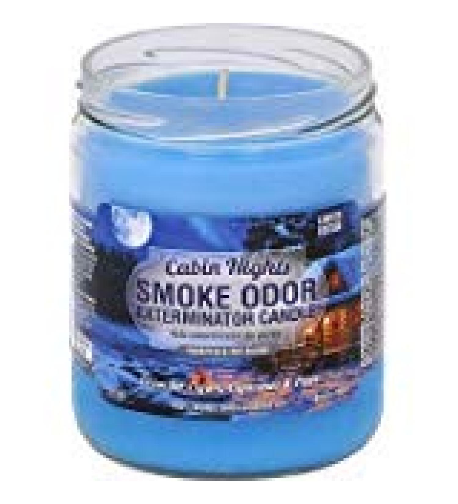 Smoke Odor Exterminator 13 oz Jar Candles Cabin Nights (2)
