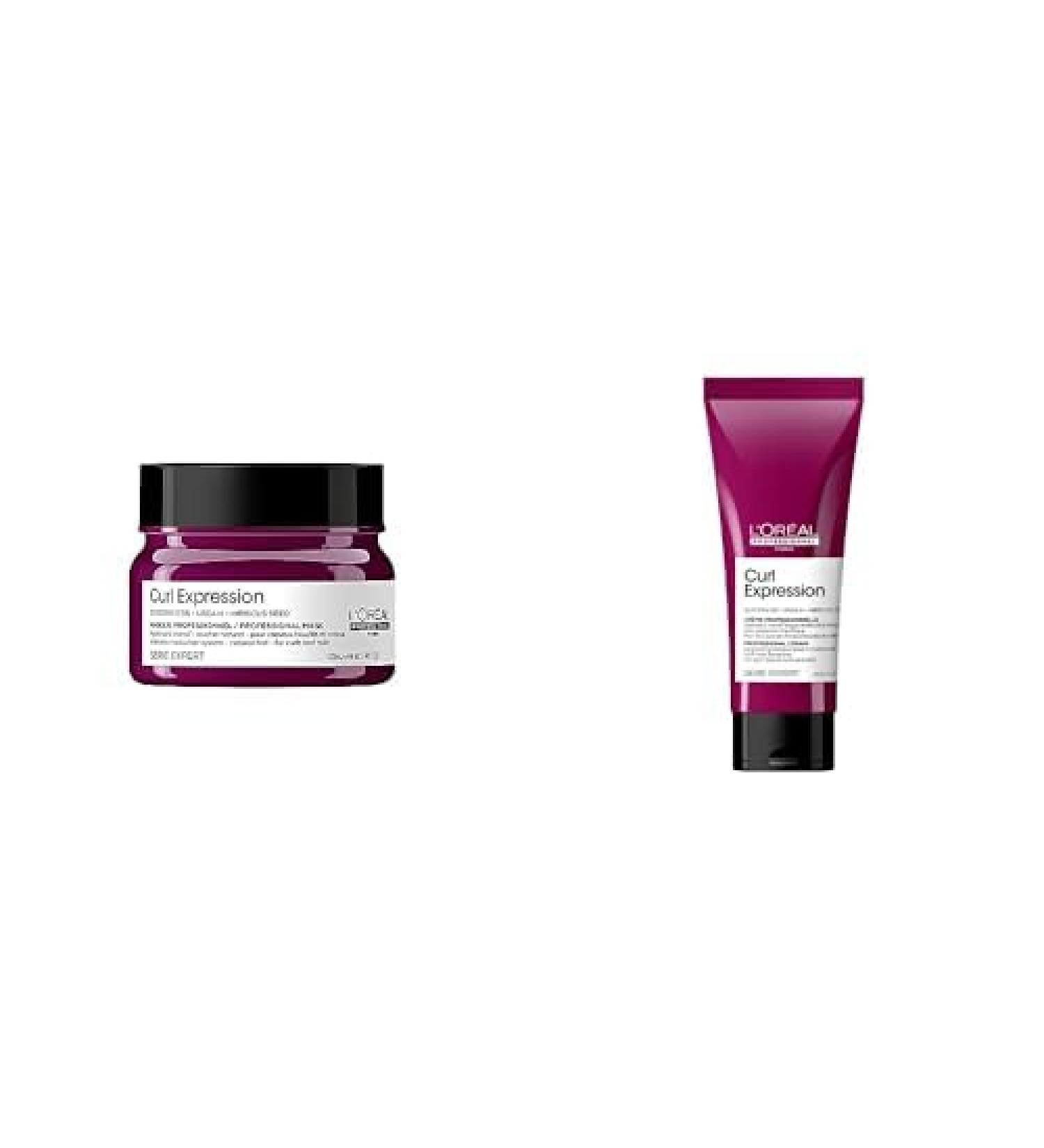 L'Or al Professionnel L'Or al Professionnel Routine Curl Expression Curly Hair Cleansing Cream Shampoo Definition Cream Moisturizing & Detangling Mask Rinse-Free Reviver Spray - Duo Trio Quartet