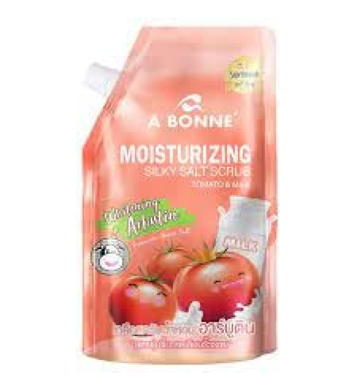  G n rique A Bonne' Exfoliating Scrub with Tomato and Milk Salt Moisturizing and Brightening Body Treatment 350g - Buy Online on GoSupps.com