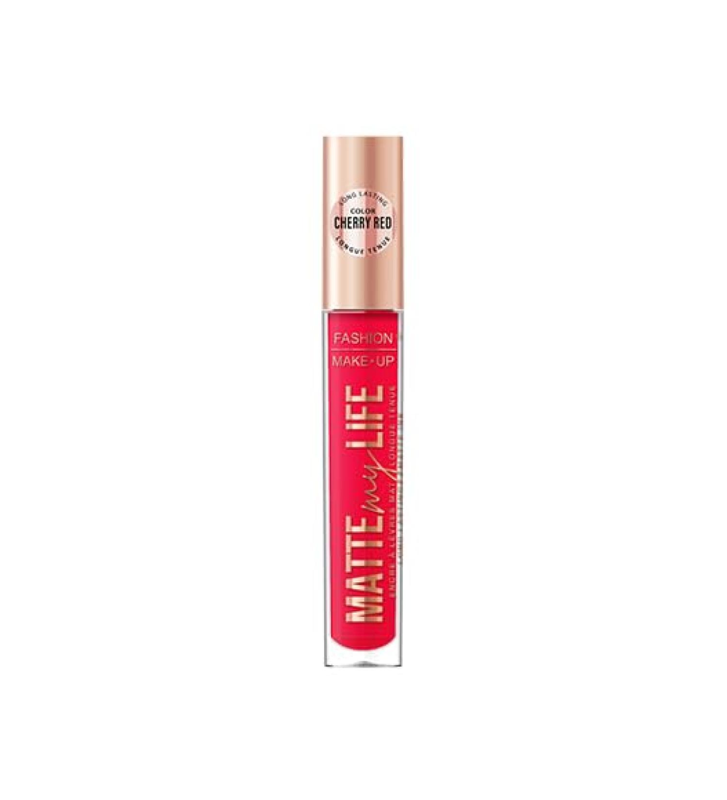 Fashion Make Up - Lipgloss "Matte My Life" - 5 ml (Cherry Red) - Buy Online on GoSupps.com