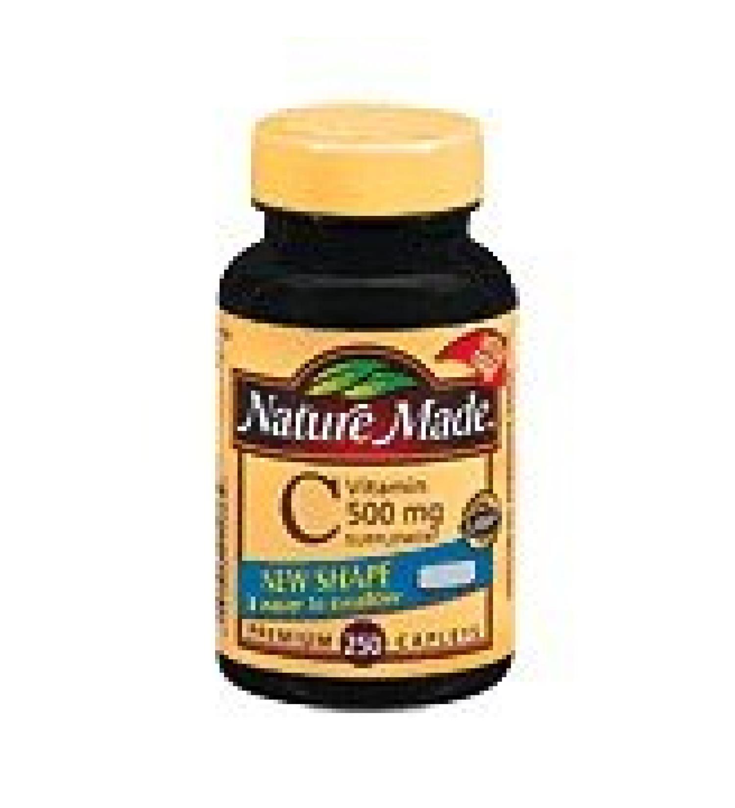 Nature Made Vitamin C 500 mg (250 Caplets) - Boost Immunity and Support Health - Buy Online on GoSupps.com