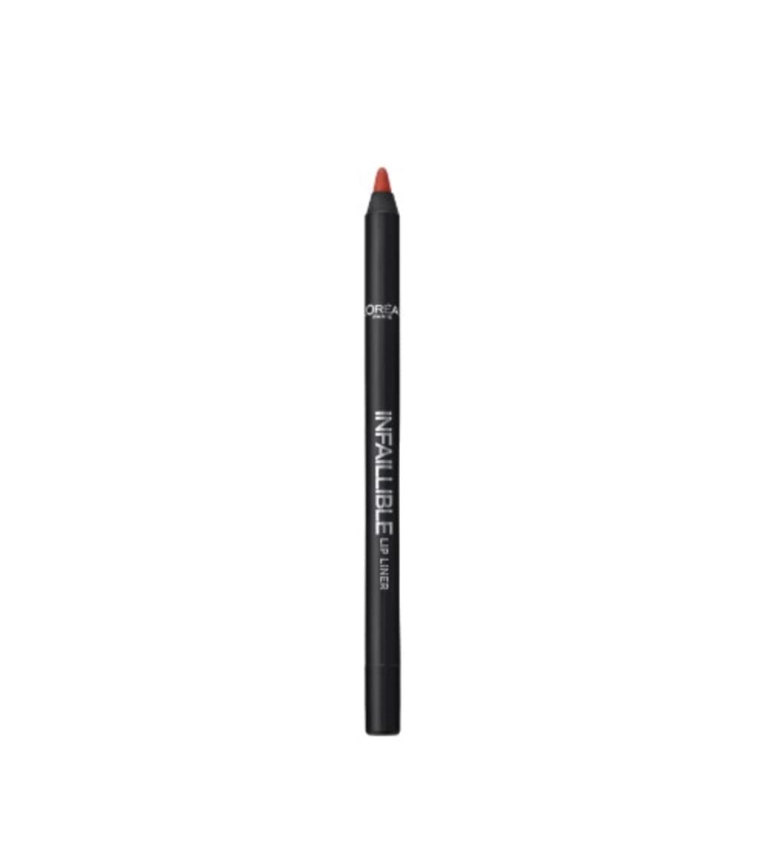 L'Oreal Paris Infallible Lip Liner 105 Red Fiction - Long Lasting Precision Liner - 1 Count - Buy Online on GoSupps.com