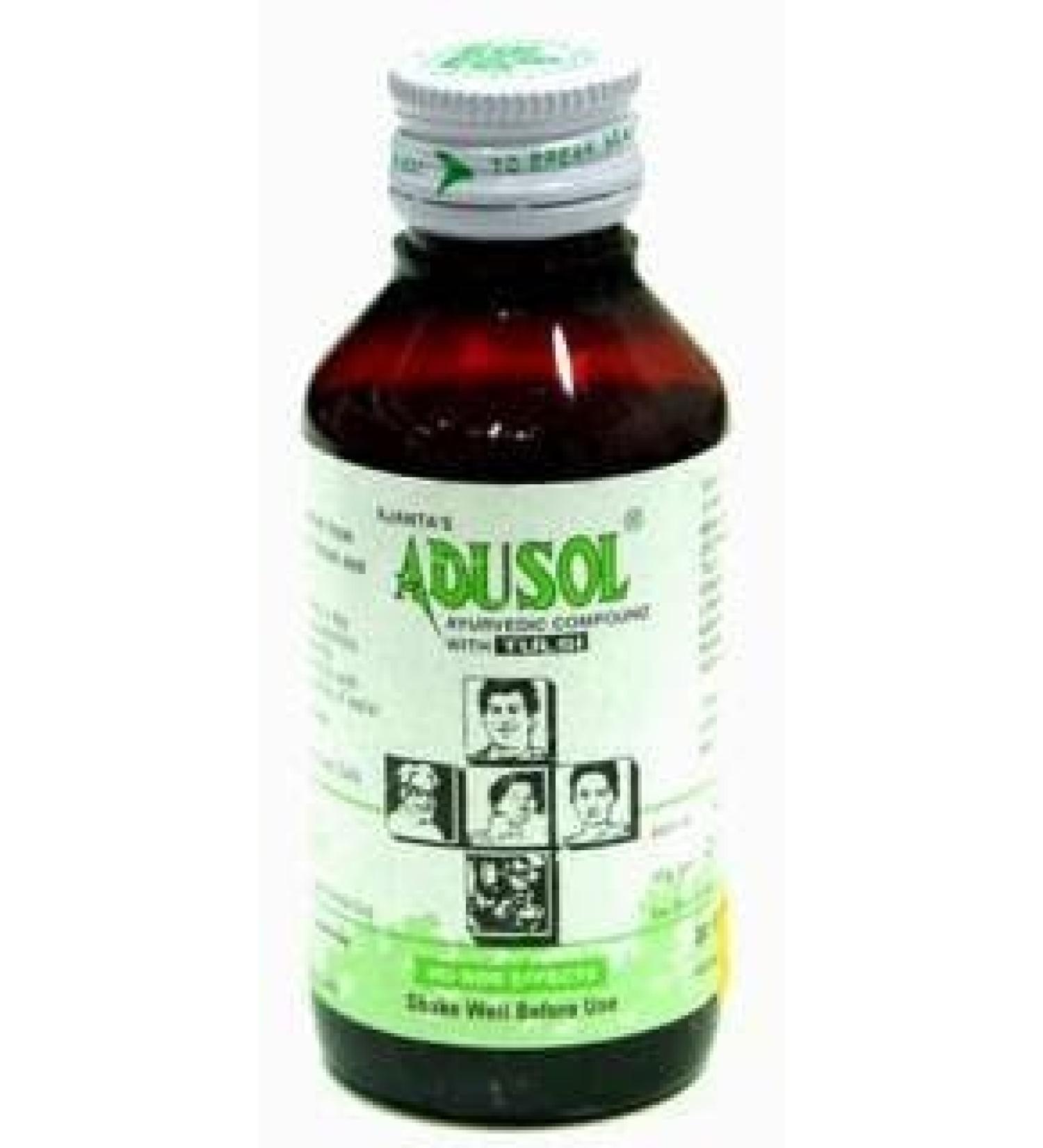 Adusol Ayurvedic Cough and Cold Syrup 100ml