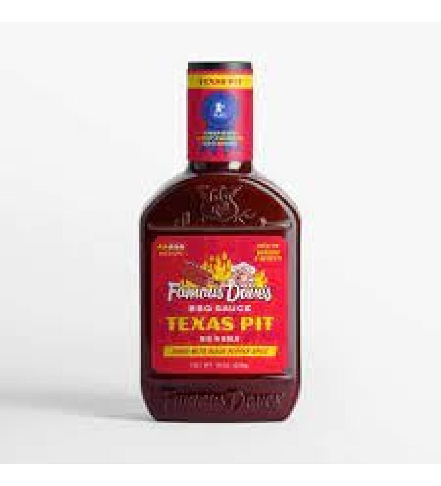Famous Dave's BBQ Sauce Texas Pit Medium Big 'N Bold 19 oz