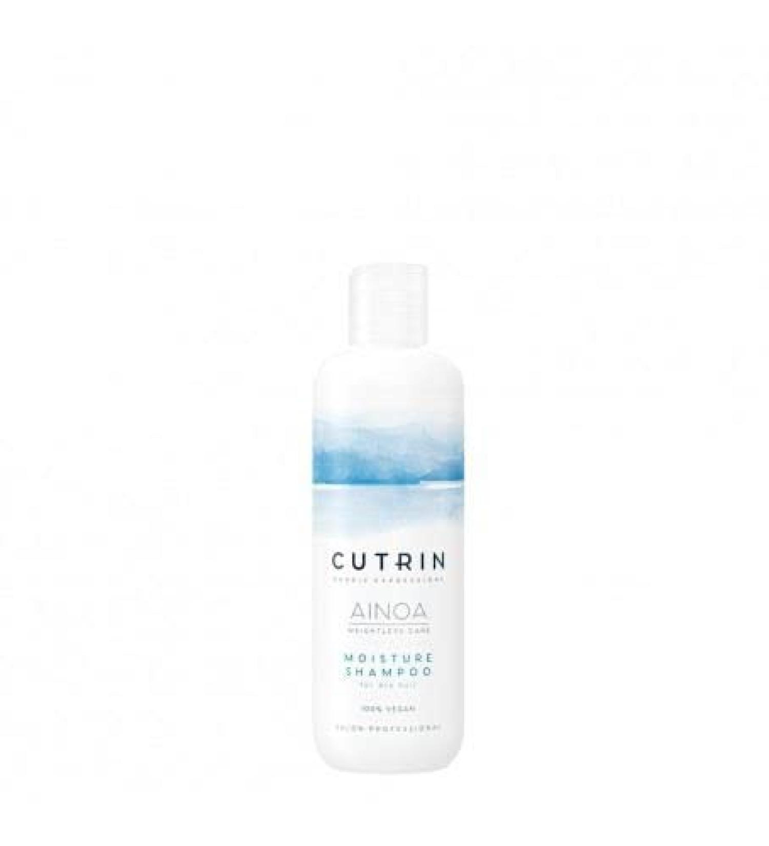Cutrin AINOA Moisture Shampoo 300ml Cleans hair gently but effectively. Makes them soft and docile. Provides long-lasting hydration.