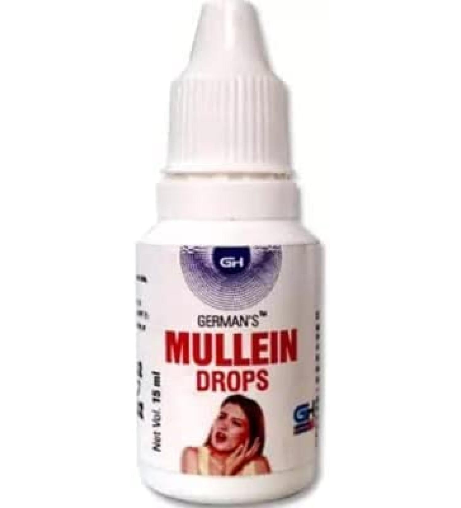 German Homeo Care & Cure Mullein Drops/Excessive Ear Wax/Effective and Safe Treatment of Earache/ (15ml) (Free Ujala Eye Drop)