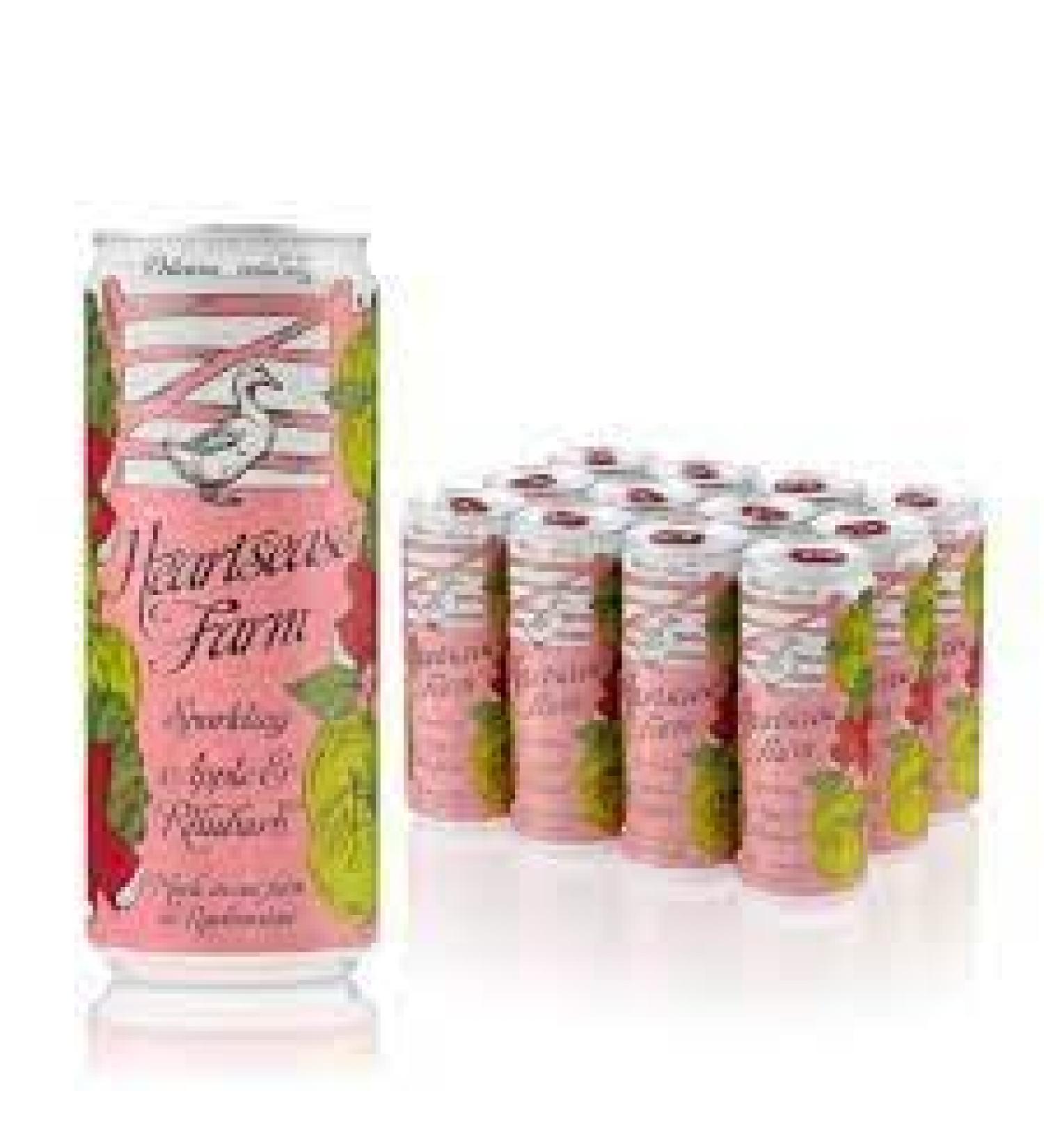 Heartsease Farm Premium Sparkling Presse 12 x 330ml Cans (Apple & Rhubarb)