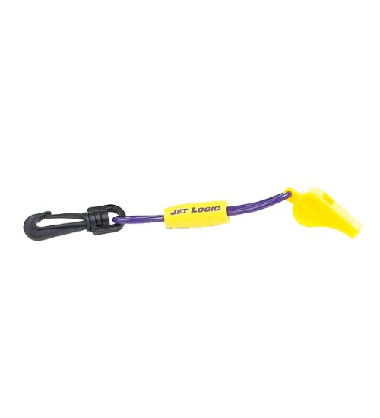 Whistle with Lanyard, Purple / Yellow