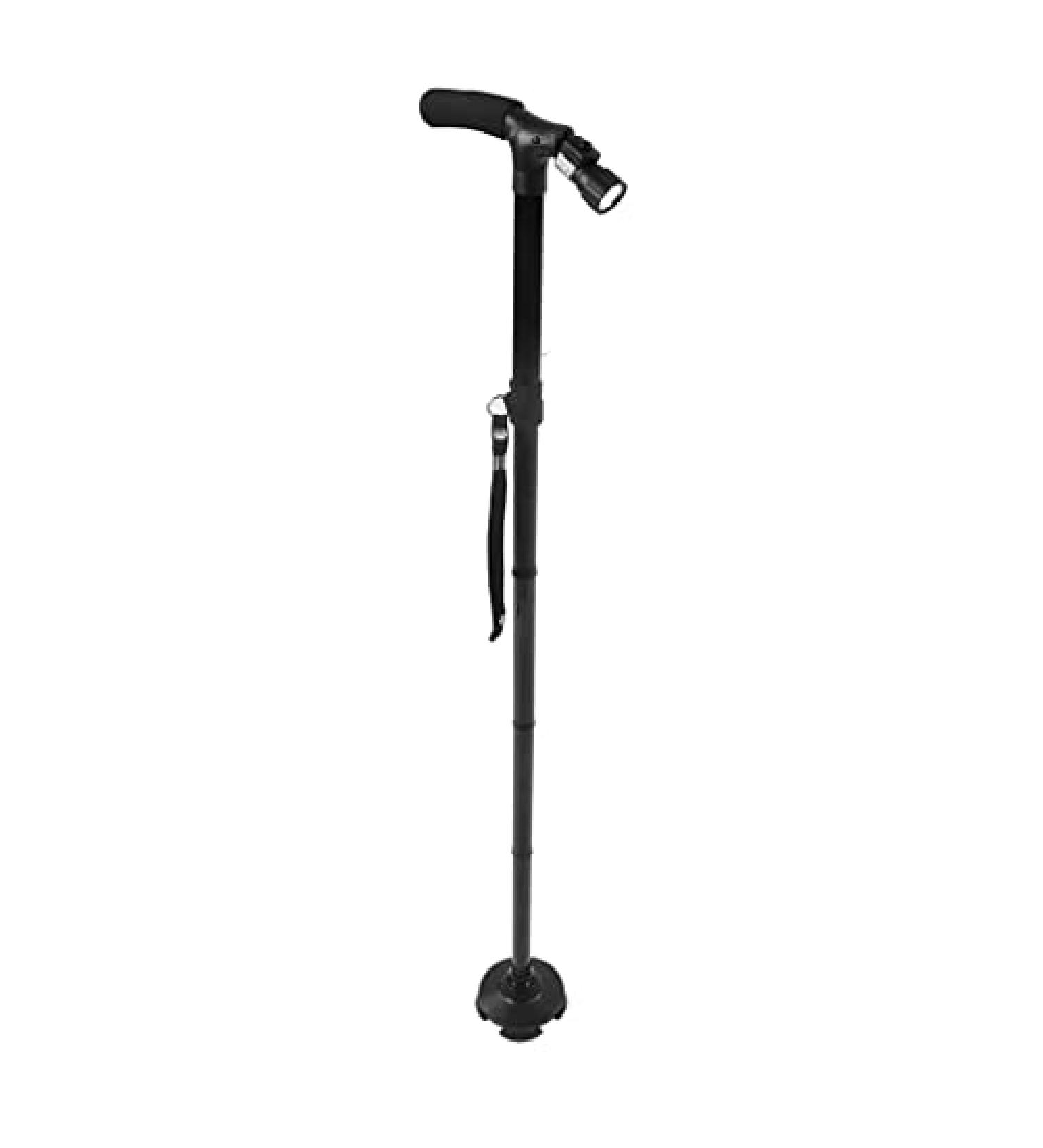 EKBBBYE Adult Crutches Aluminum Adjustable Crutches Folding Telescoping Crutches with 6 Led Lights for Elderly Adults Walking Aids Independence - Buy Online on GoSupps.com