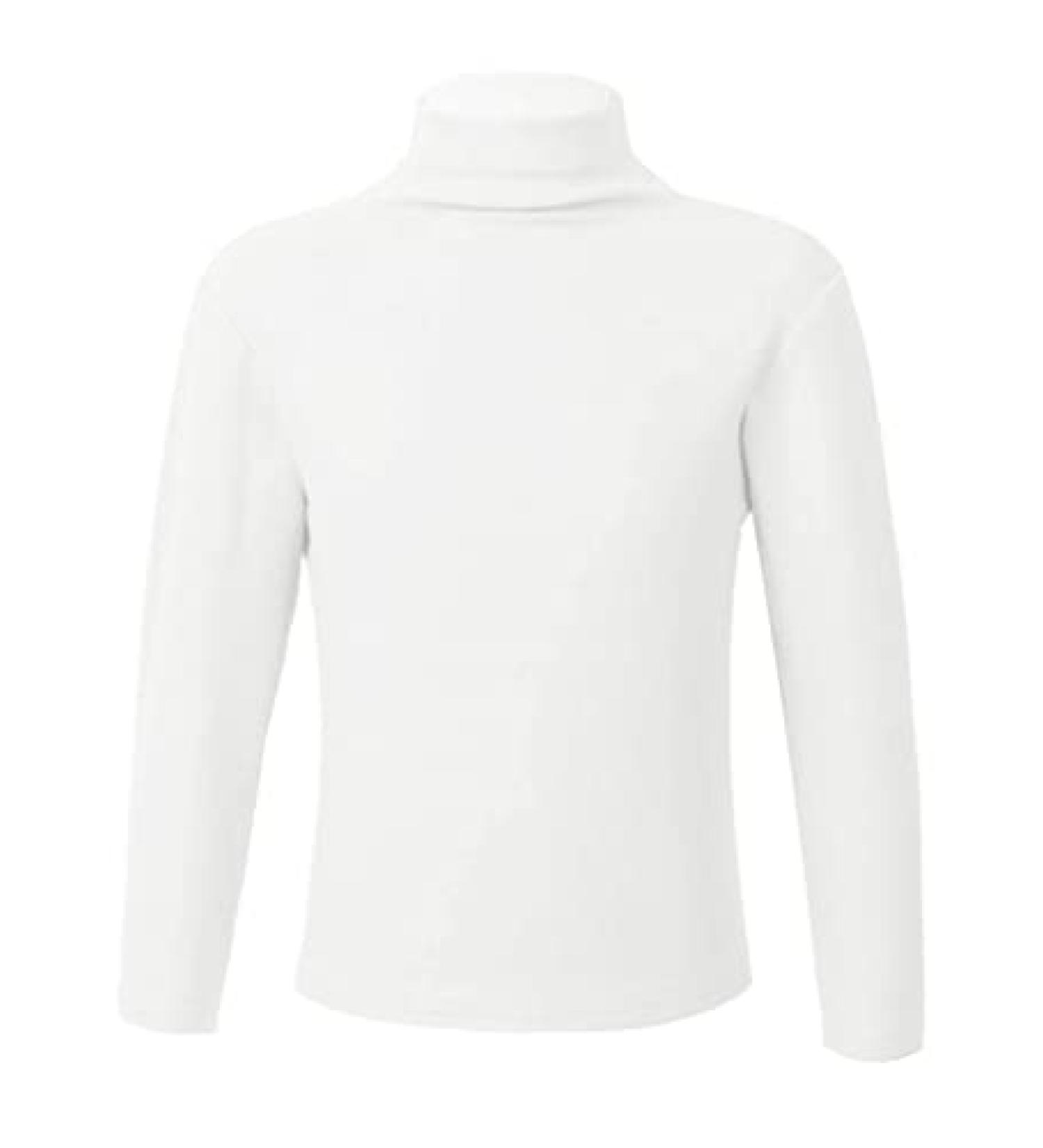 Loodgao Kids Turtleneck Thermal Top | Long Sleeve Mock Neck Shirt | Warm Undershirt for Boys & Girls | White (Size 7-8) - Buy Online on GoSupps.com