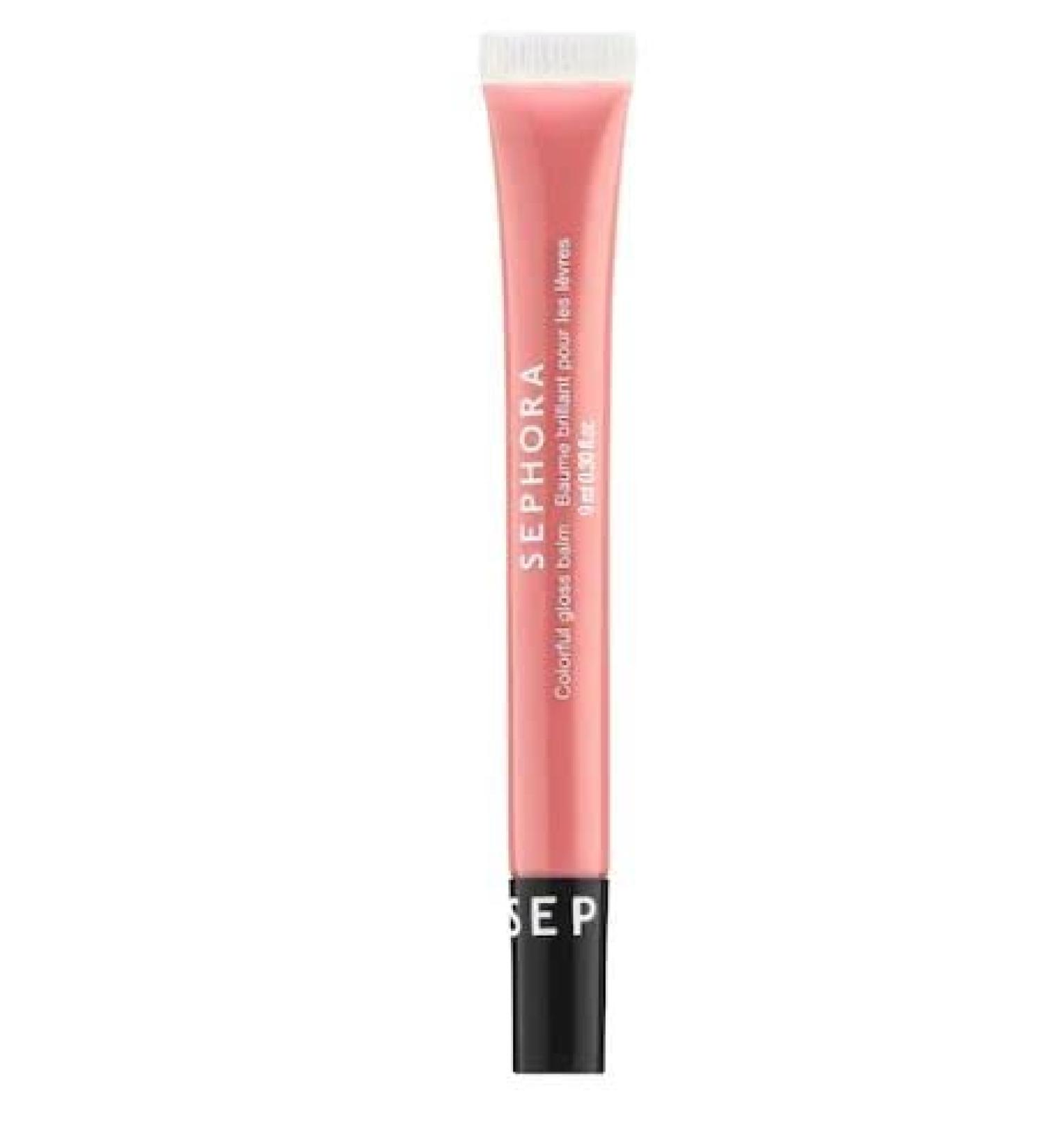 SEPHORA COLLECTION Colorful Lip Gloss Balm 01 Earth Angel - pink nude with gold pearls