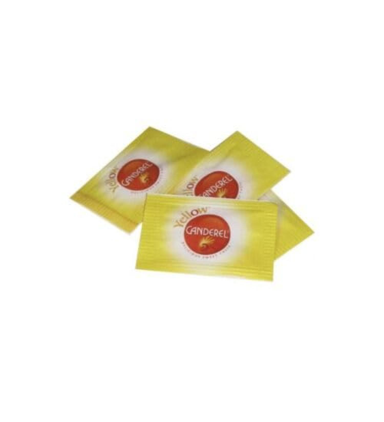 100 x Canderel Yellow Tablet Sachets 1 Sweetener Tablet Per Sachet