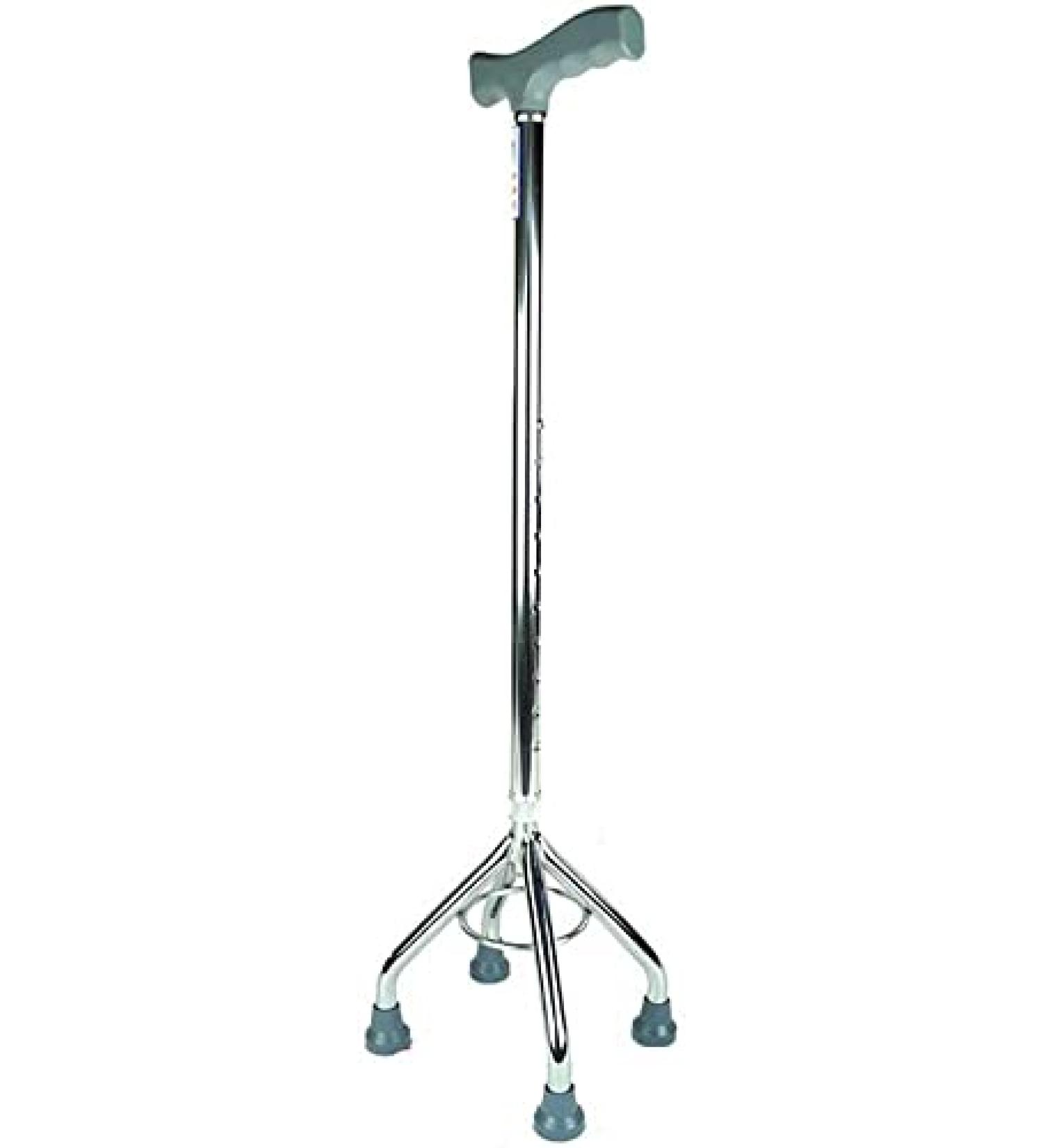 Adjustable Crutches Adjustable Quad Cane Lightweight Walking Stick Four Prong Sturdy Aluminum Travel Aid for Men and Women Wisdom - Buy Online on GoSupps.com