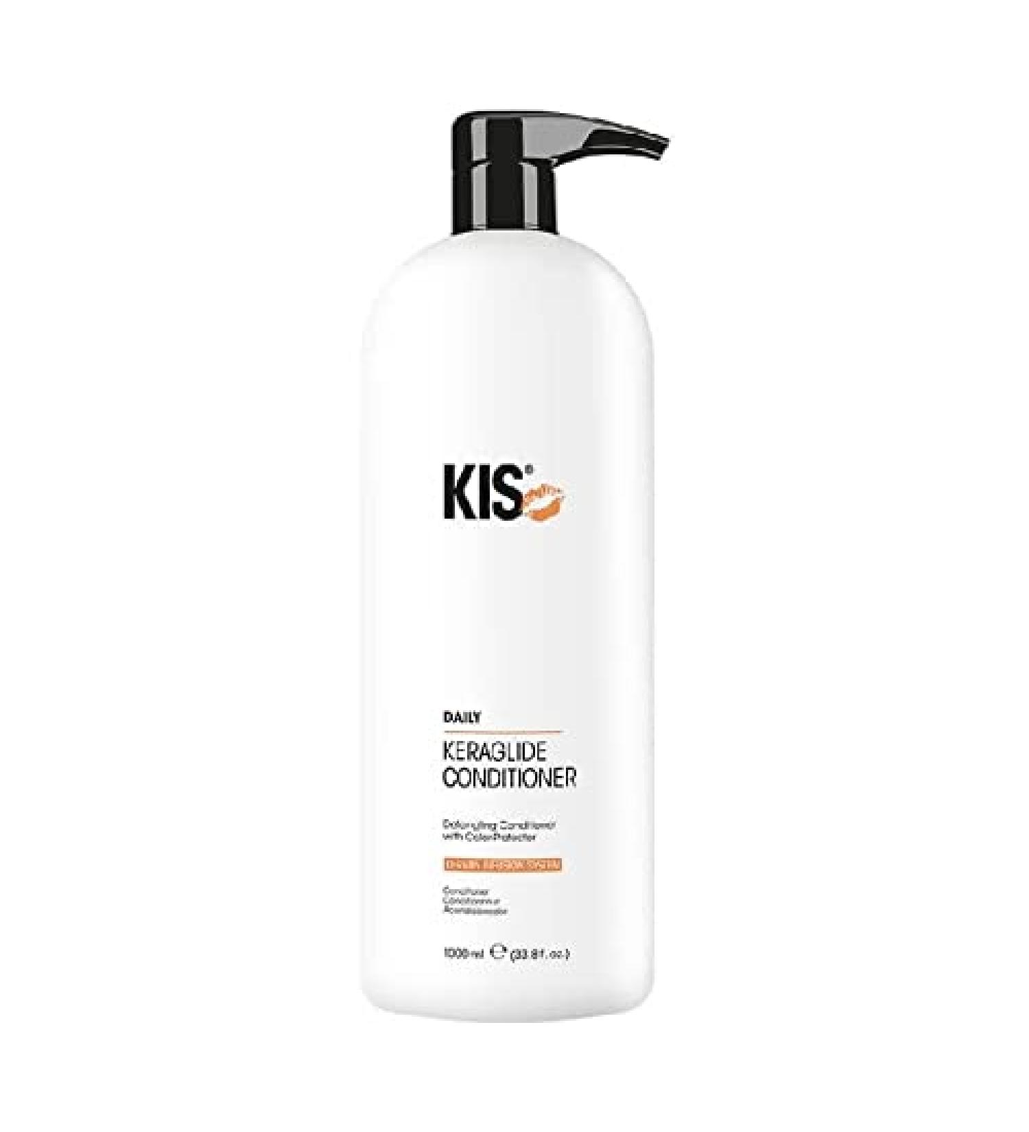 KIS KeraGlide Conditioner - 1000 ml - Animal-friendly & Sustainable - Keratin Infusion System - detangling for treated hair
