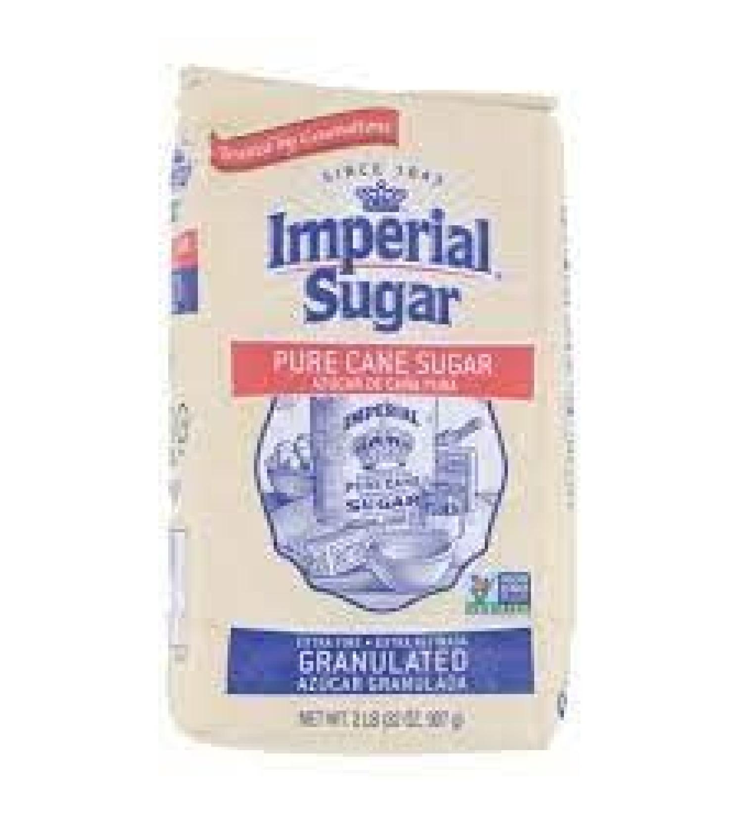 Imperial Sugar Pure Cane, Extra Fine Granulated 2lb, 32 Ounces 1 Count (Pack of 1)