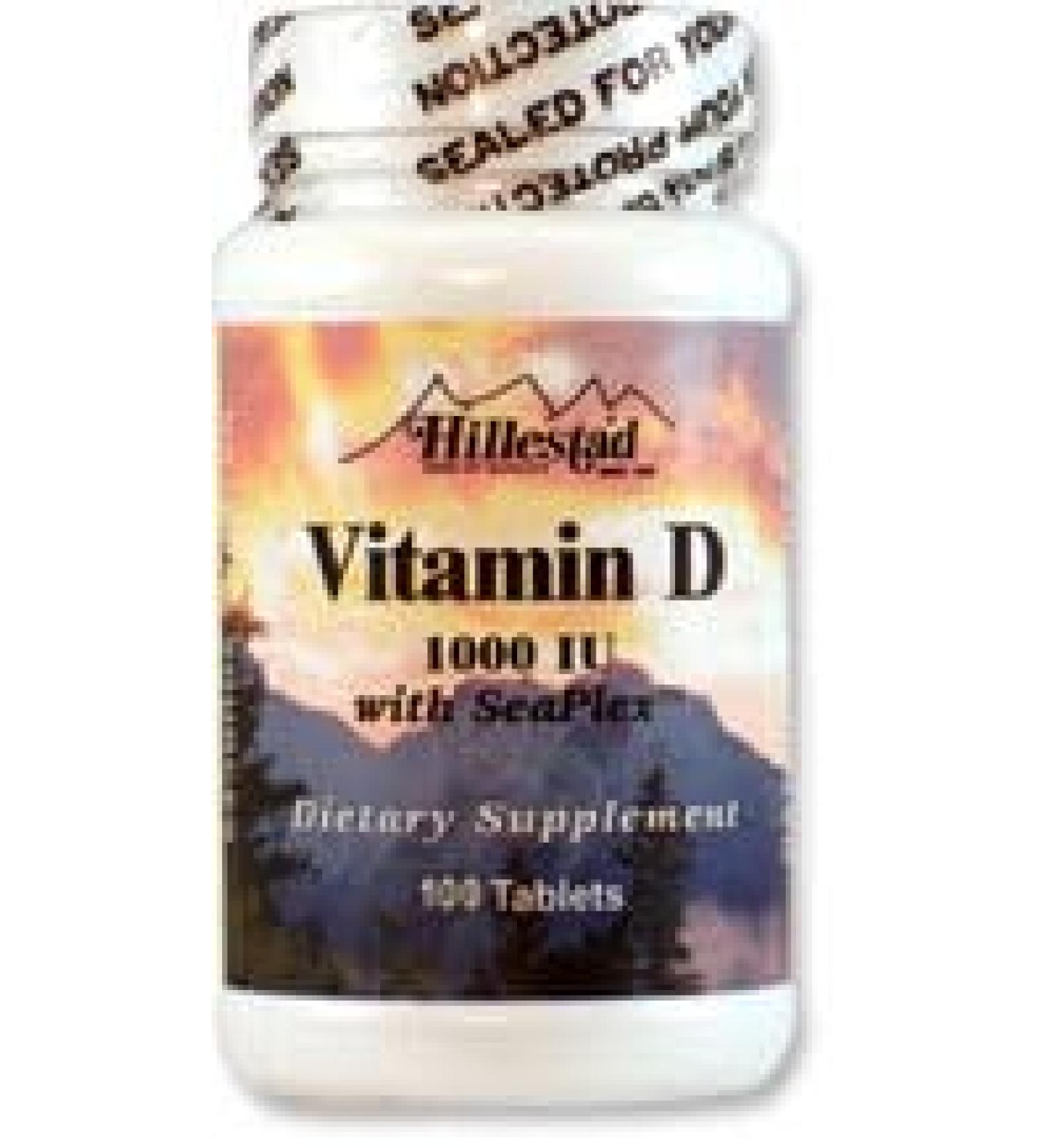Dialyvite Hillestad Pharmaceuticals - Vitamin D 1000 IU - 100 Tablets 100 Count (Pack of 1) - Buy Online on GoSupps.com