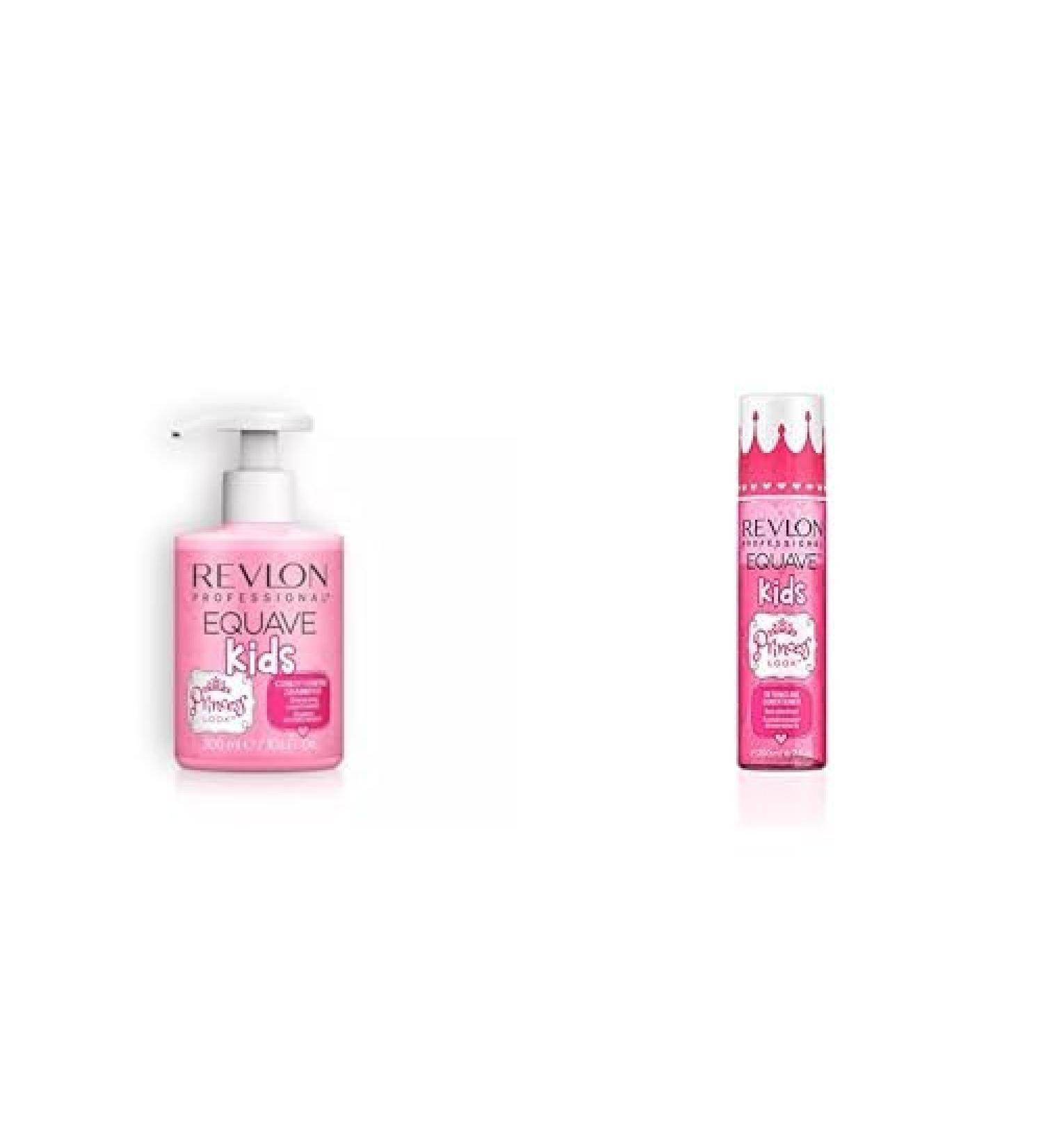 Revlon Professional Equave Kids Princess Look Duo Child Detangling Shampoo & Detangling Spray No Rinse Paraben Free Sulfate Free Strawberry - Buy Online on GoSupps.com