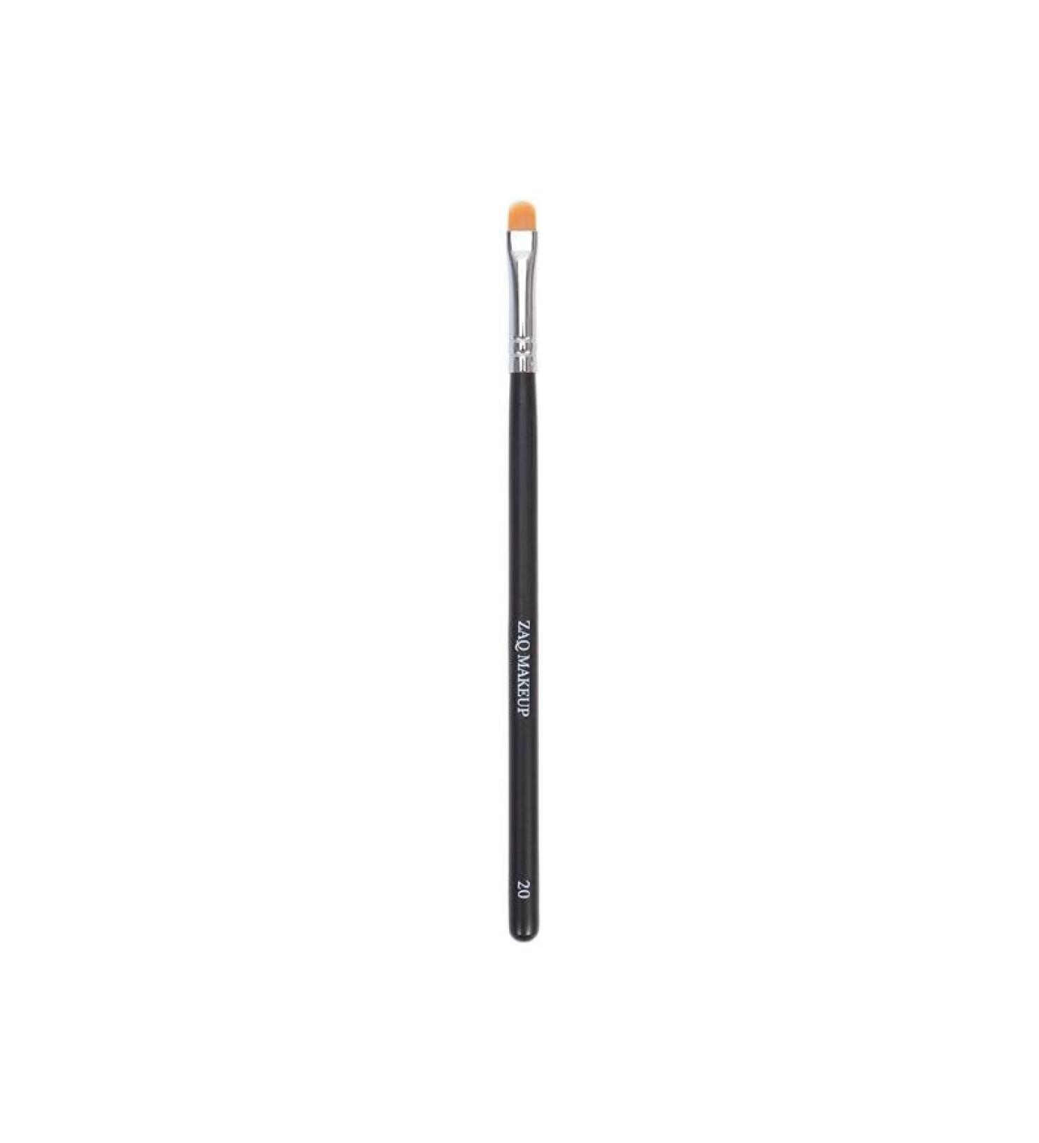ZAQ Flat Concealer Brush Professional Makeup Brush for Under Eye Concealer Liquid Cream Foundation Blending Soft Vegan Synthetic Bristles Eye Makeup Brush Black