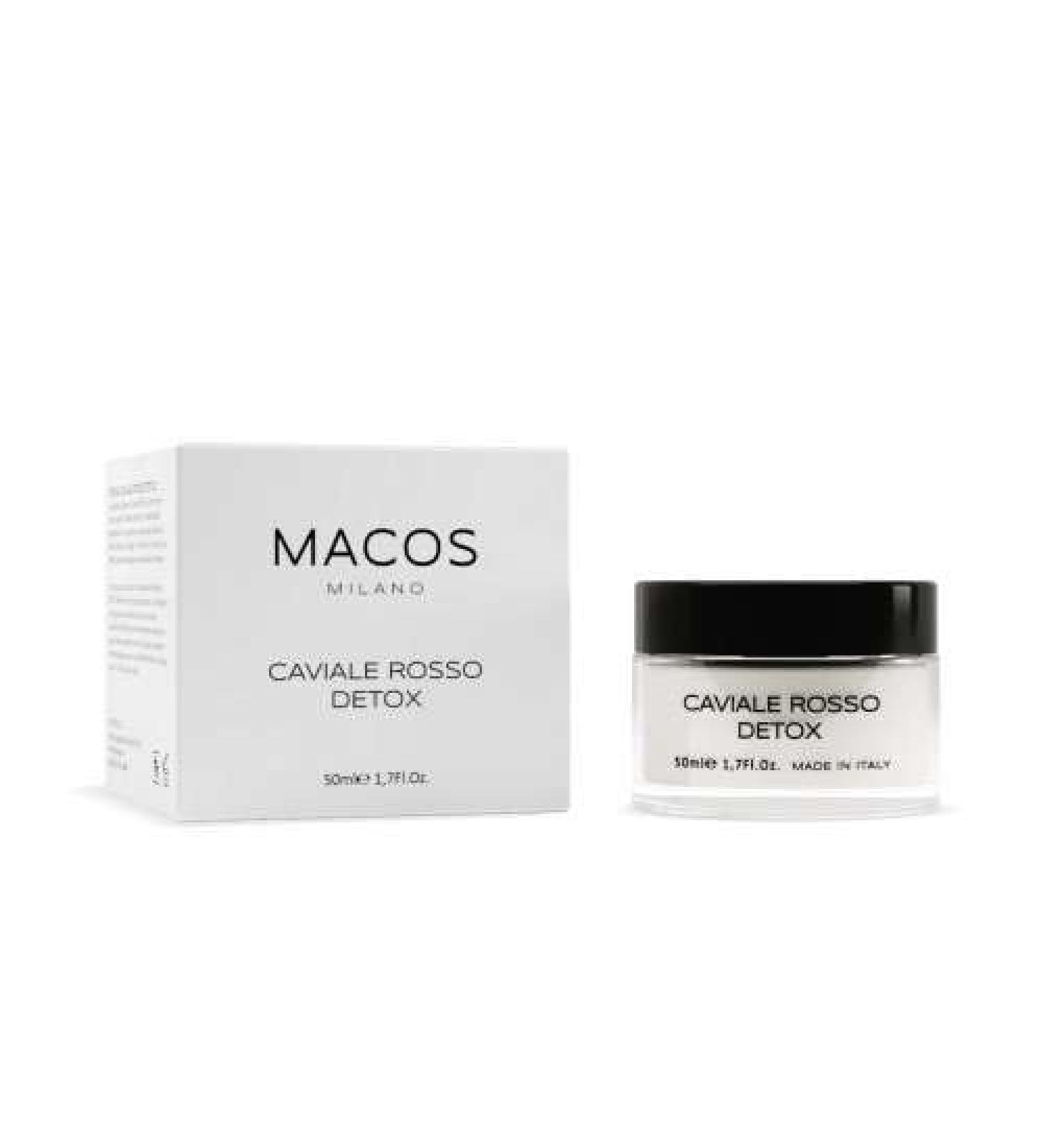 MACOS MILANO Detox face cream Caviale red 50 ml antiwrinkle moisturizing natural lifting effect made in Italy - Buy Online on GoSupps.com