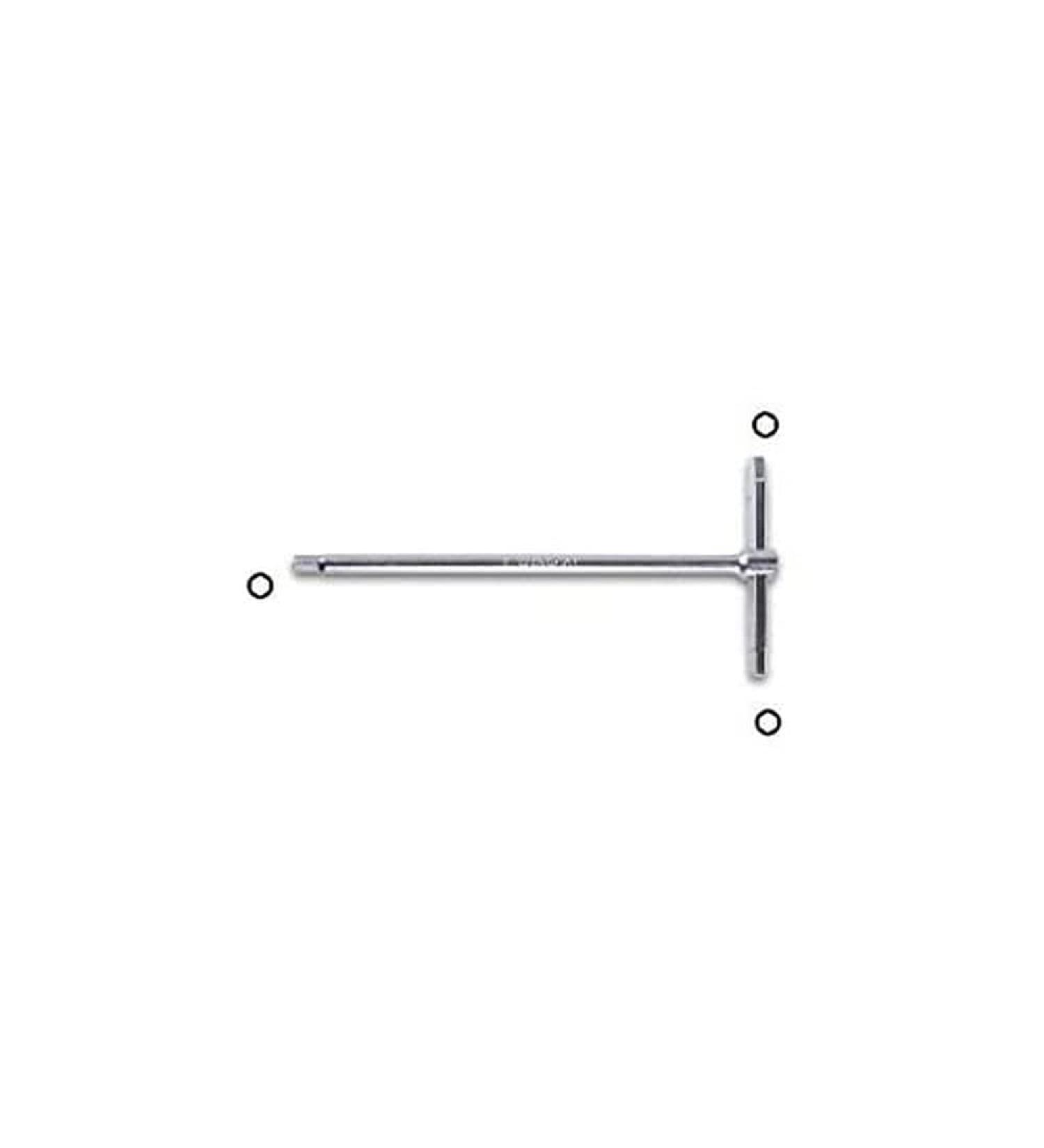 Beta 951K 8 - T-handle wrench hexagon profile on three ends chrome-plated