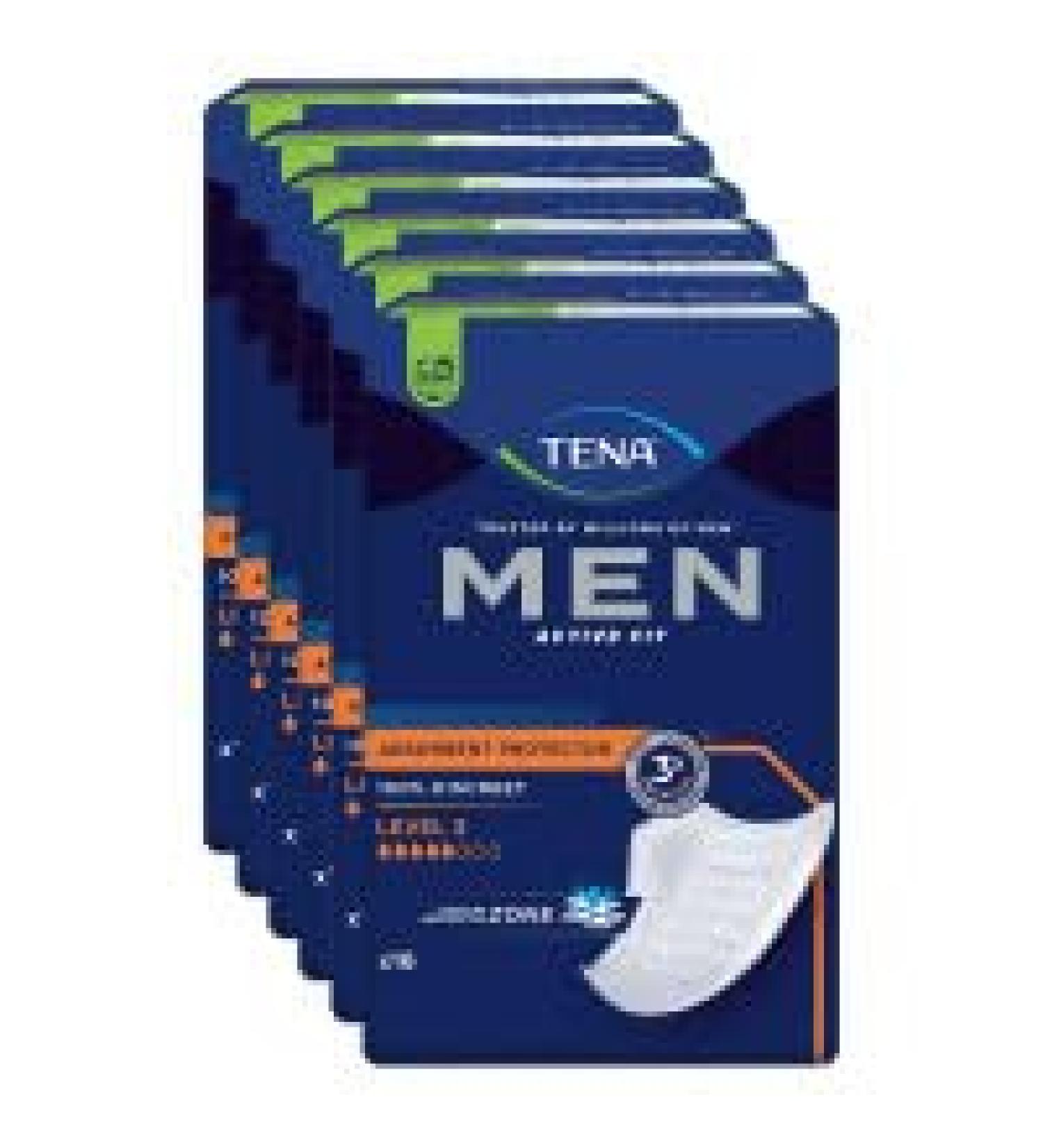 TENA MEN Active Fit Level 3 Incontinence Pads 6X16 Pcs