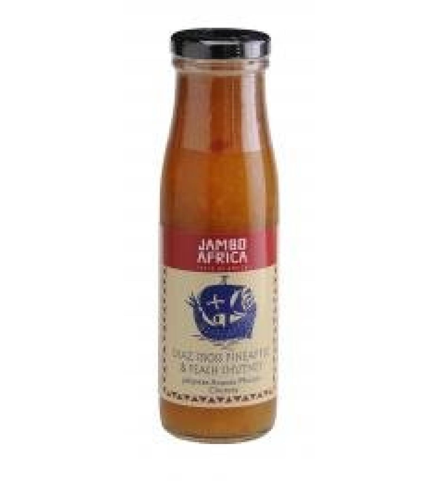 PINEAPPLE & PEACH CHUTNEY by Jambo Africa 270g