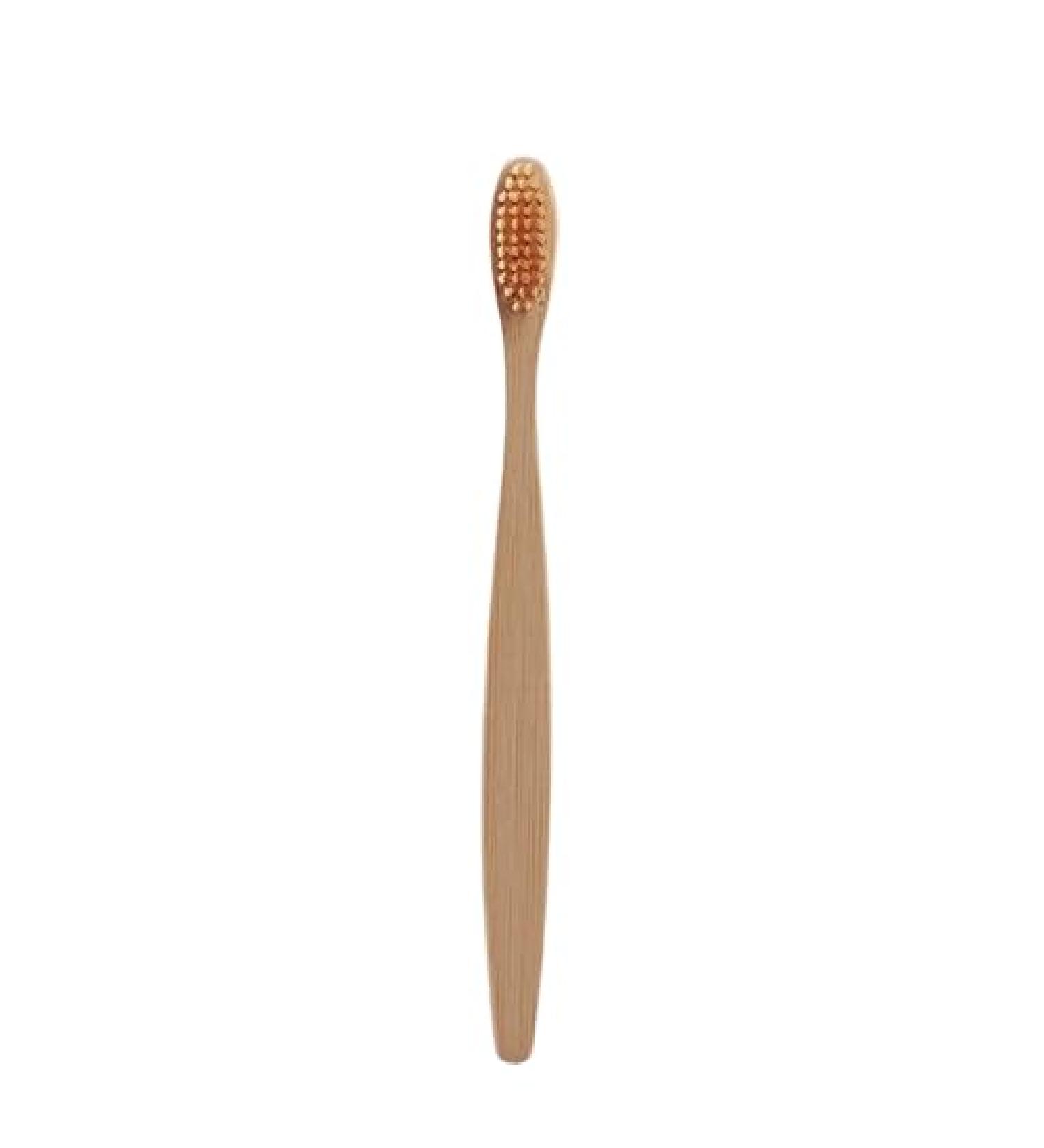 Buy 1PC Wooden Ultra-Fine Soft Toothbrush - Million Nano Bristles for Deep Cleaning | Portable Travel Dental Care - Orange - Buy Online on GoSupps.com
