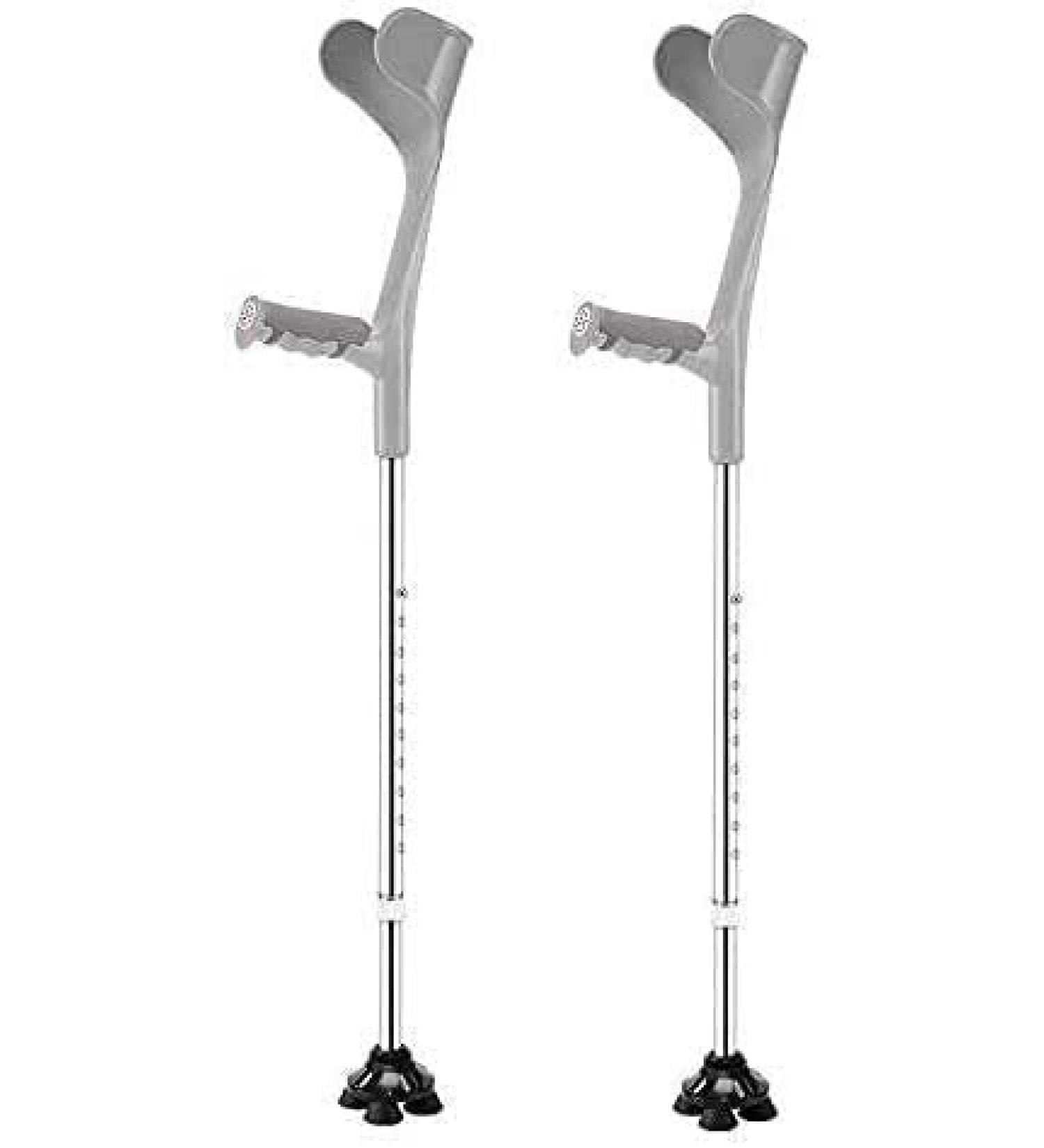 Forearm Crutches Adjustable Cane Height Adjustable Forearm Crutch Shock-Absorbing Elbow Crutches with Comfy Handle Lightweight Assistance  - Buy Online on GoSupps.com
