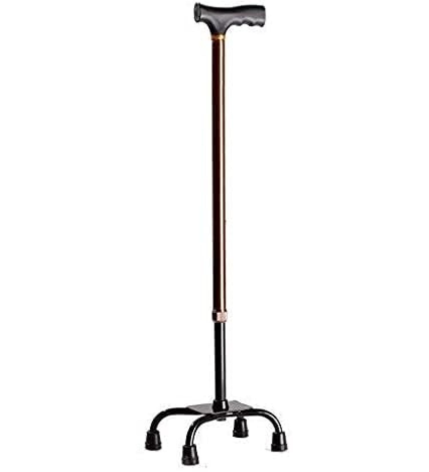 Telescopic Non Slip Crutches Walking Frame Aluminum Crutches Old Man's Four-Legged Walking Stick Retractable Anti-Skid Lamp Walker Walking Stick with Hospital for Arthritis Elderly Seniors & Handica Black - Buy Online on GoSupps.com