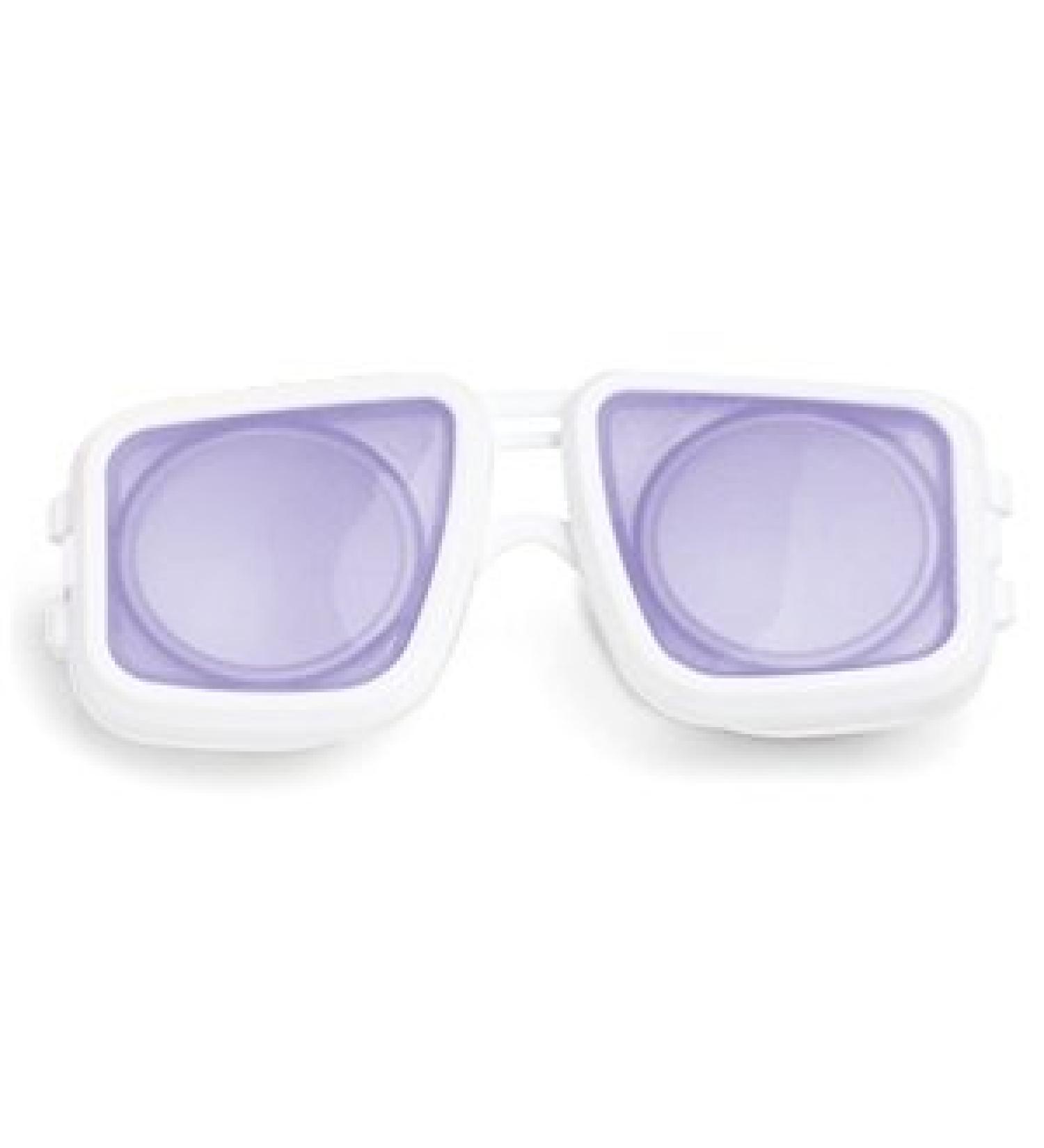 Contact lens case SUNGLASSES for soft contact lenses purple