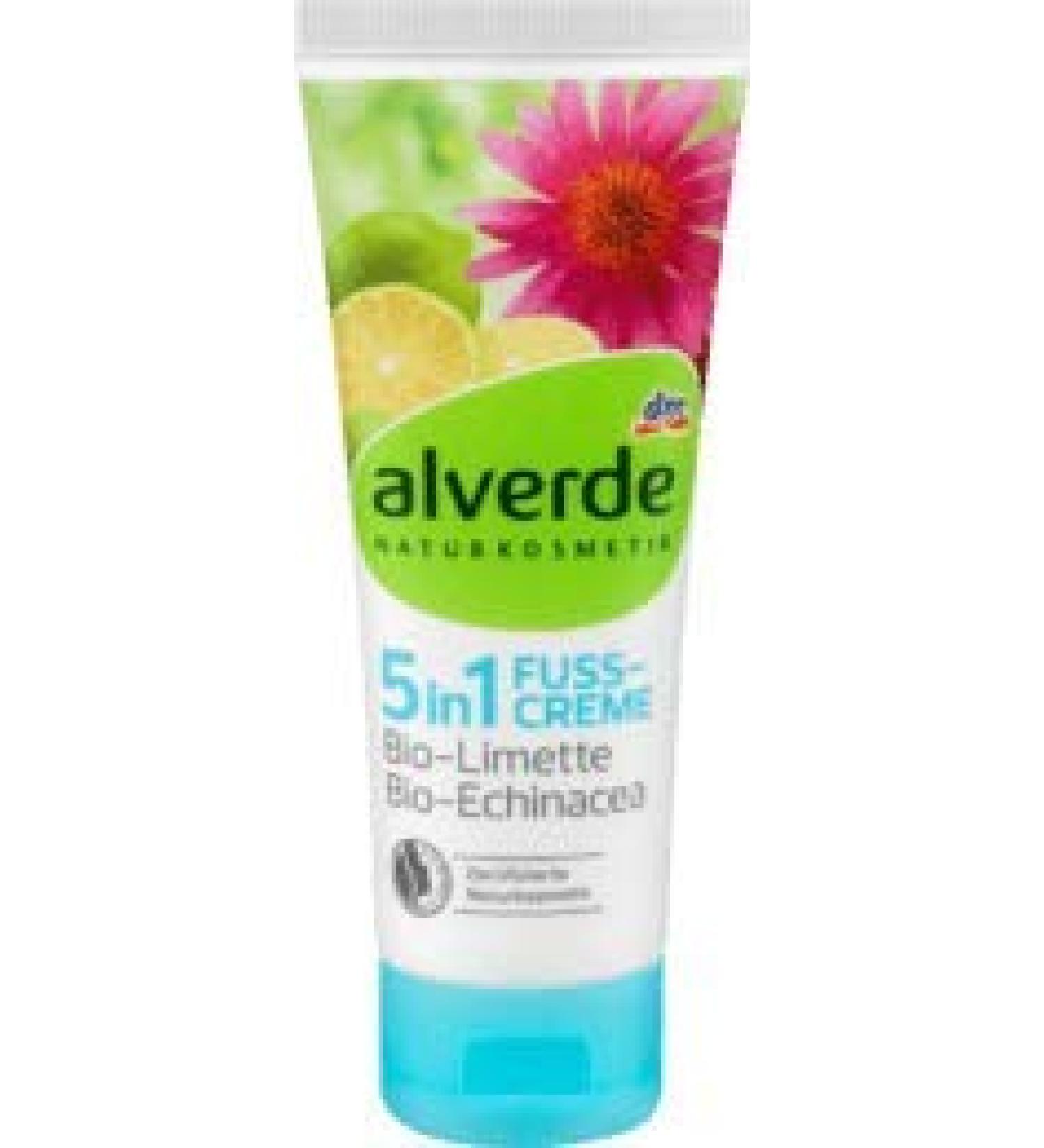 Alverde alverde 5 in 1 Natural Foot Cream - 1 x 75 ml