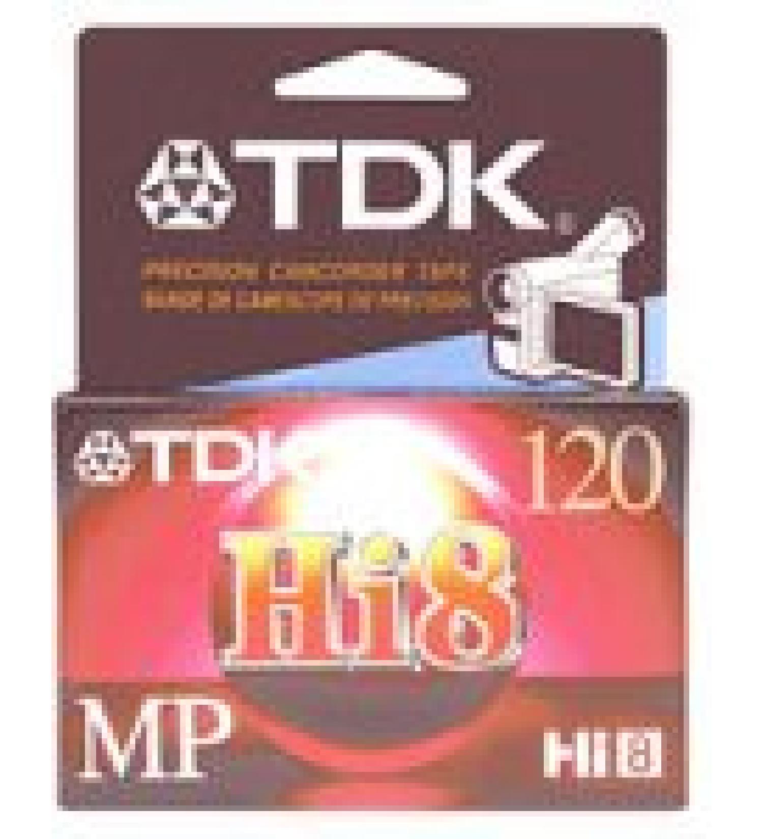 TDK MP120 Hi-8 Video Cassette (Discontinued by Manufacturer)