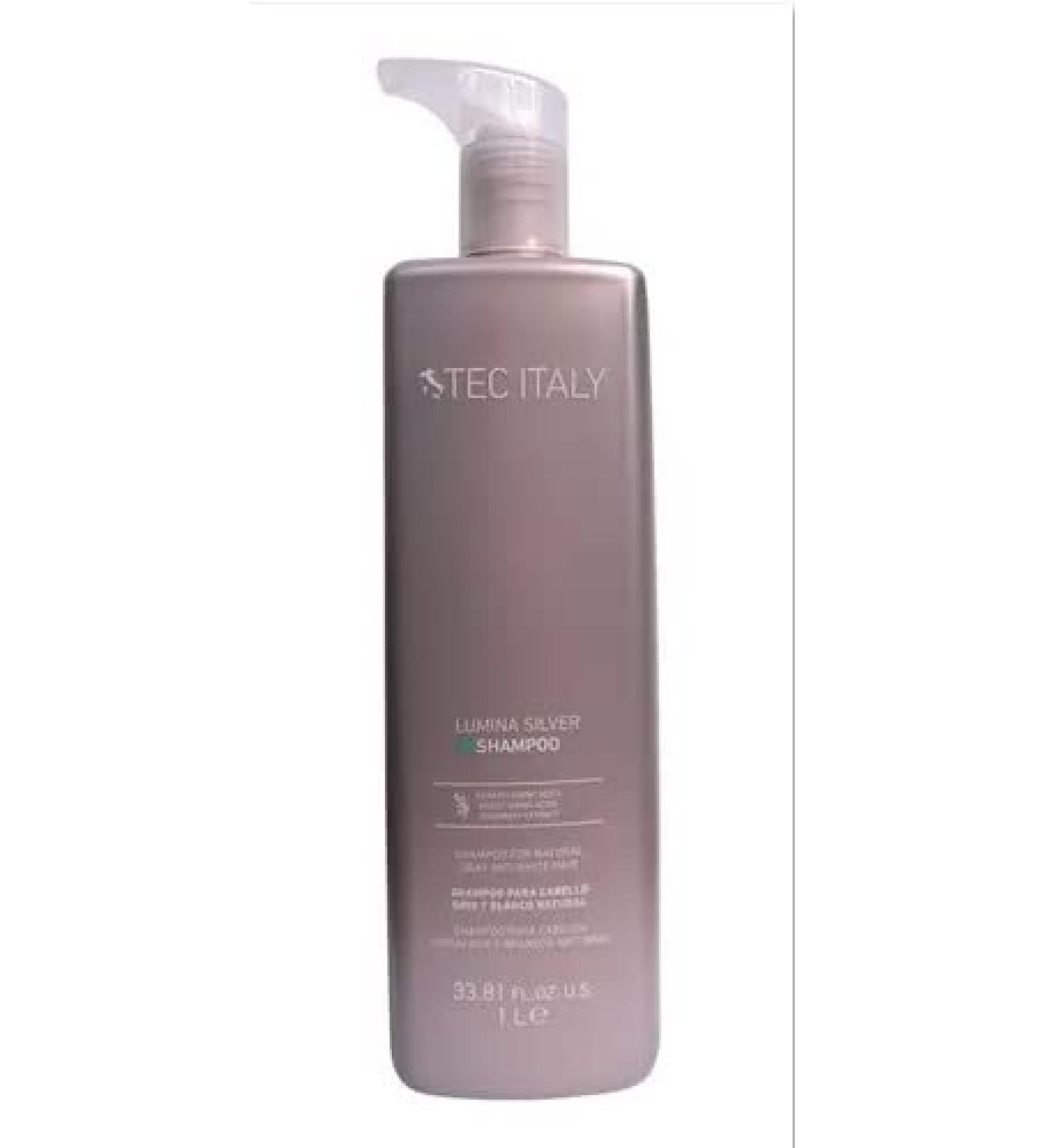 Tec Italy Lumina Shampoo 1000ml/33.8oz for Blond & Gray Hair - Nourishing Formula - Buy Online on GoSupps.com