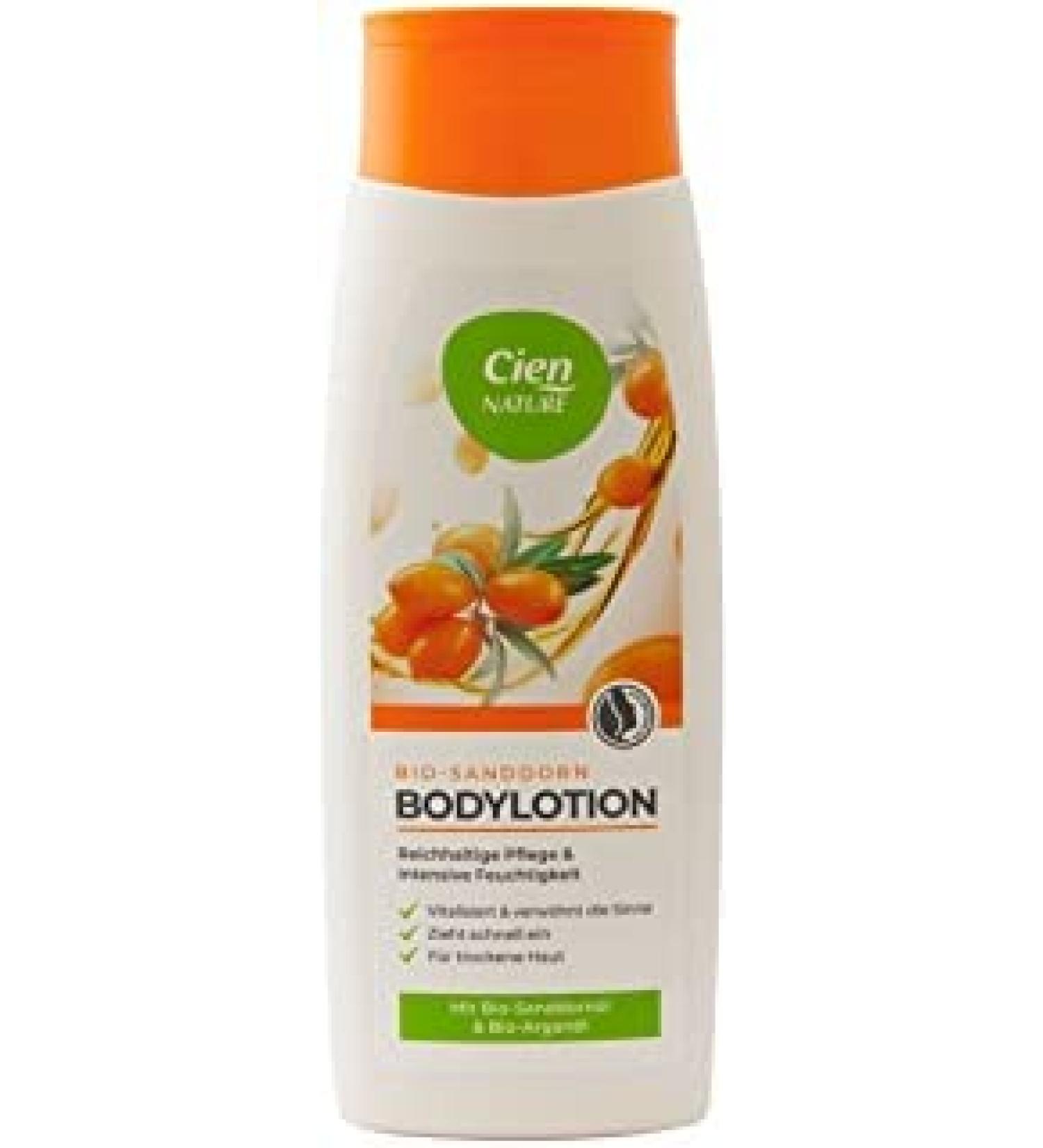 Cien Cien Nature - Organic Sea Buckthorn Body Lotion with Argan Oil for Dry Skin - 250 ml