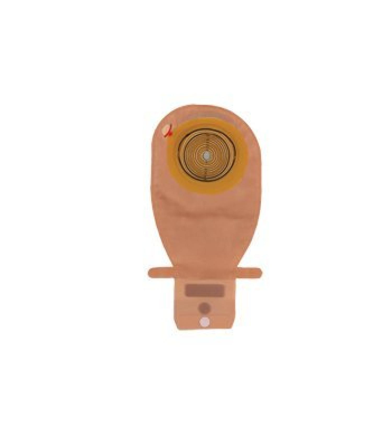 Ostomy Pouch One-Piece System 11" Length 21 mm Drainable Convex Light Pre-Cut