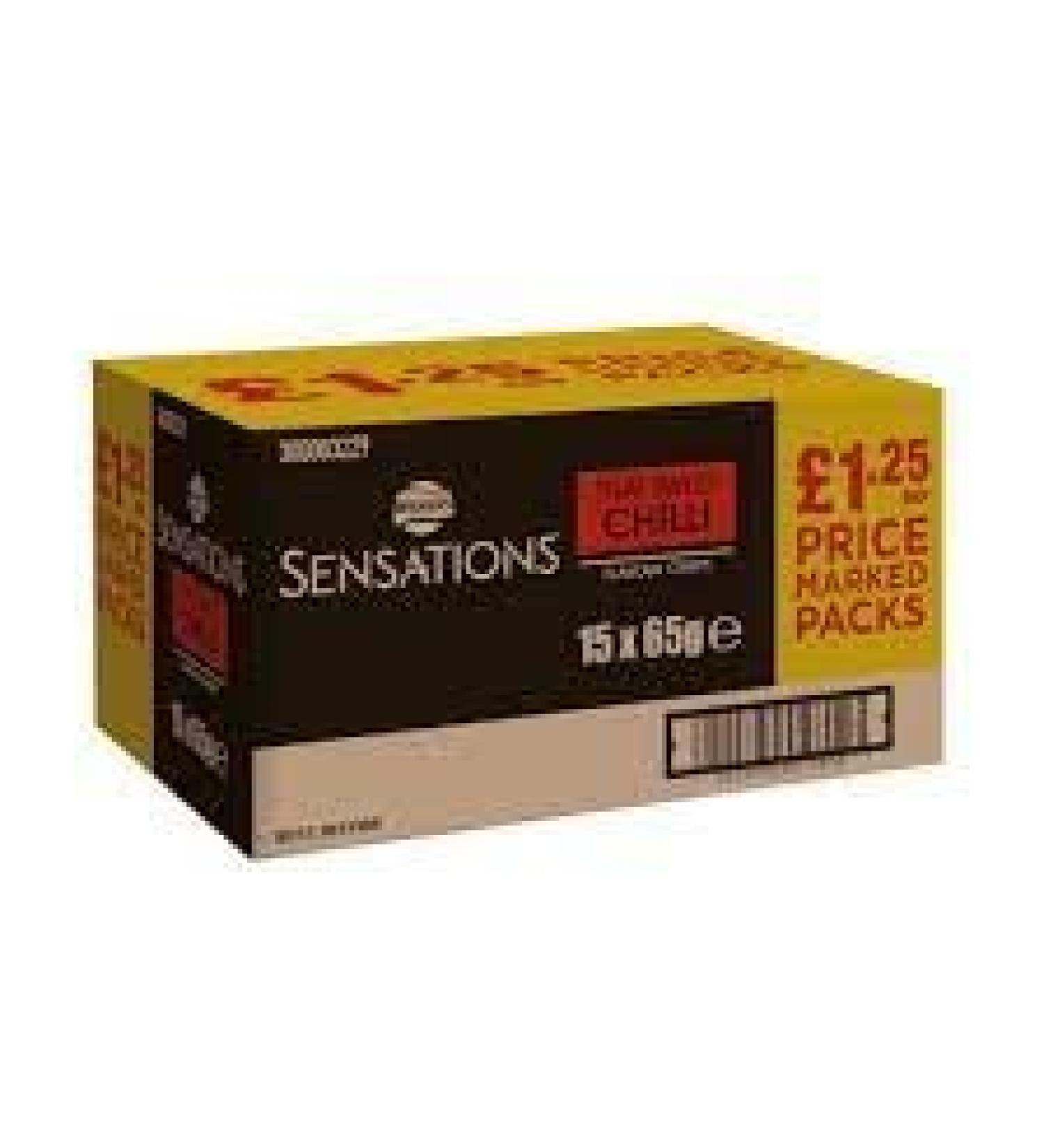 Walkers Sensations 16x65g Bags (Thai Sweet Chilli Crisps)