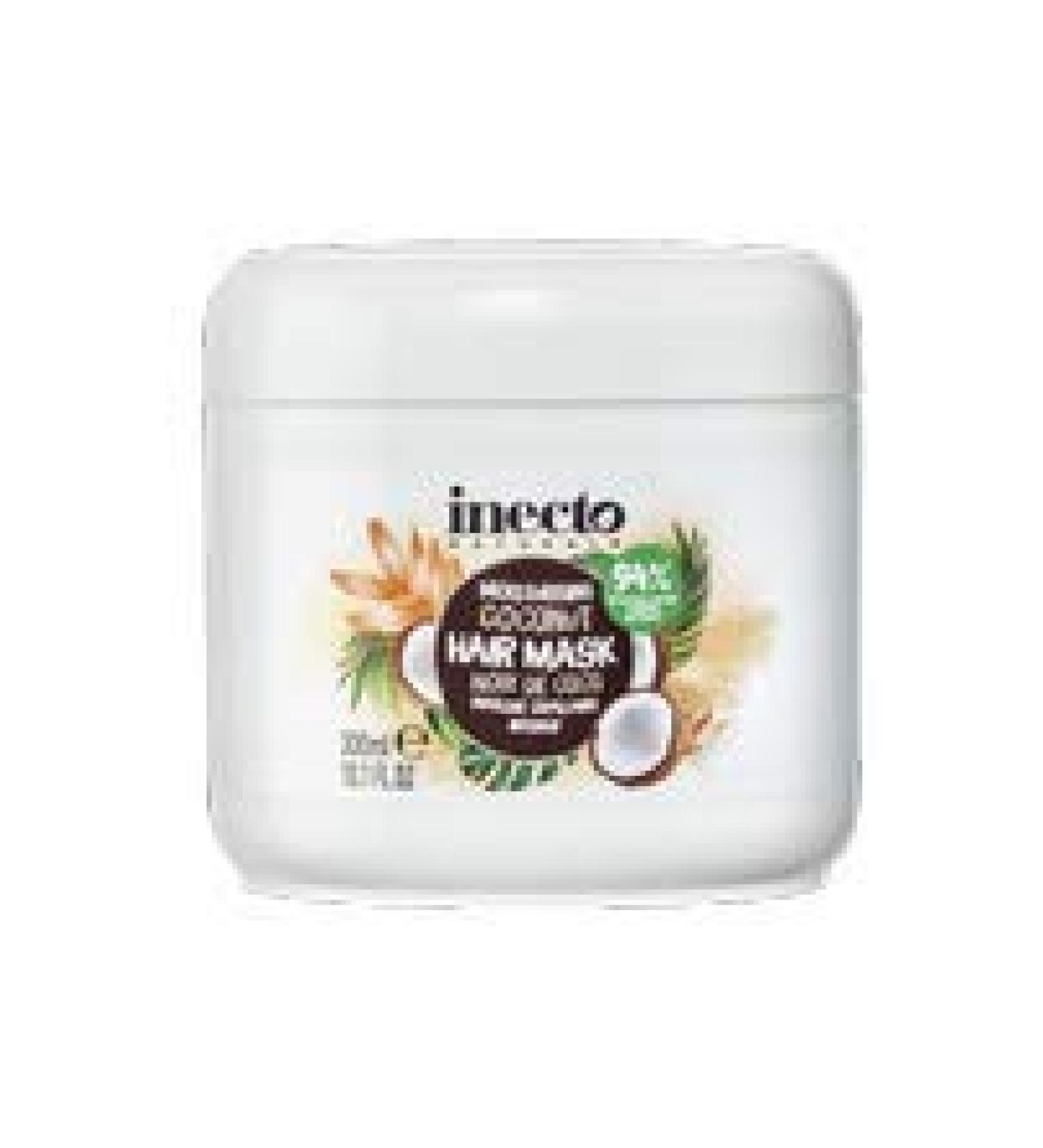 Inecto Coconut Hair Mask | Moisturizing Treatment 10.1 fl oz (300 ml) - Buy Online on GoSupps.com