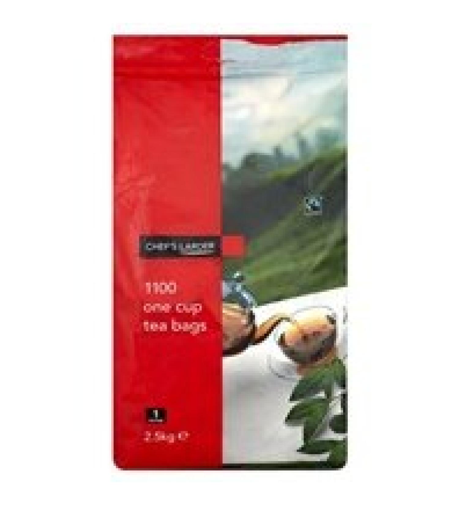 Chef's Larder One Cup Tea Bags Contains 1100 Bags 2.5kg