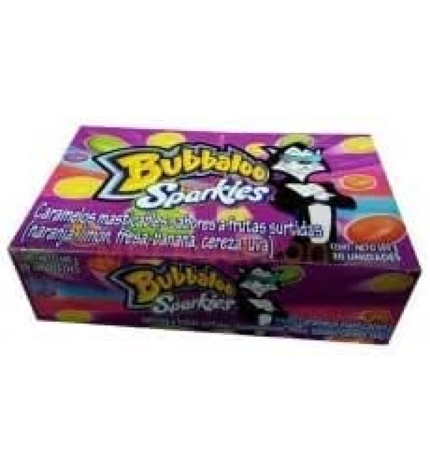 Bubbaloo - Sparkies - Assorted Fruit Flavors Chewing Gum - Mexican Product - 20 Units - 500g Total