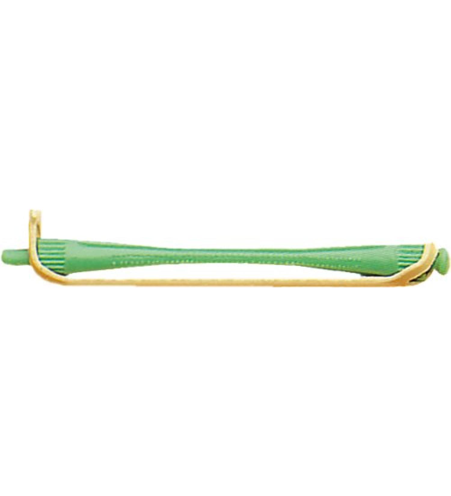 Fripac-Medis permanent wave rollers FPS8 bag with 12 pieces diameter 4 mm green Green 12 pieces (1 pack)