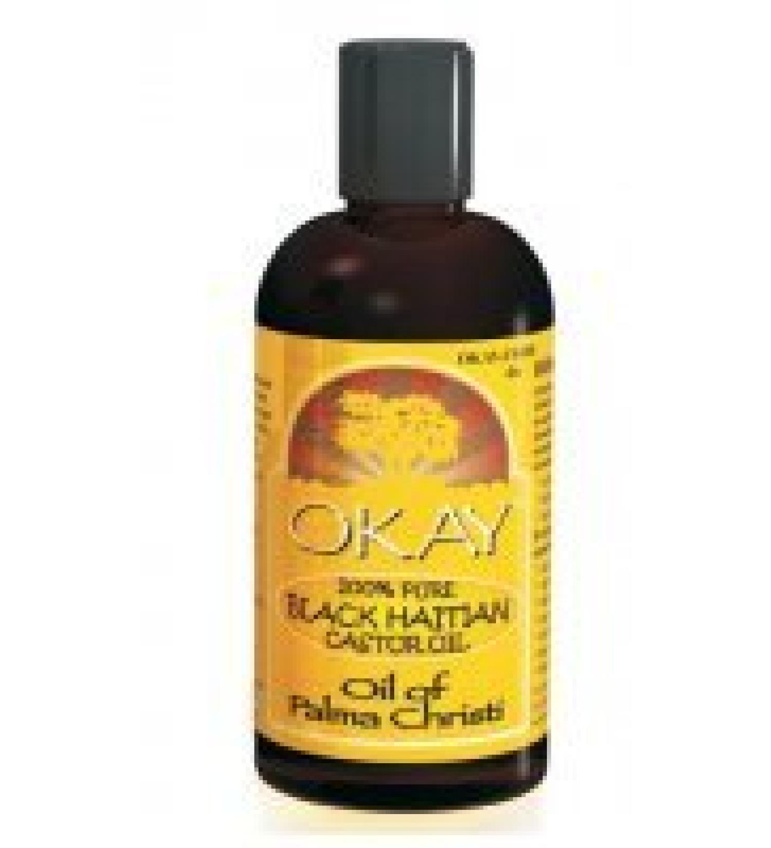 Okay 100% Pure Black Haitian Castor Oil 4 oz (Pack of 2)