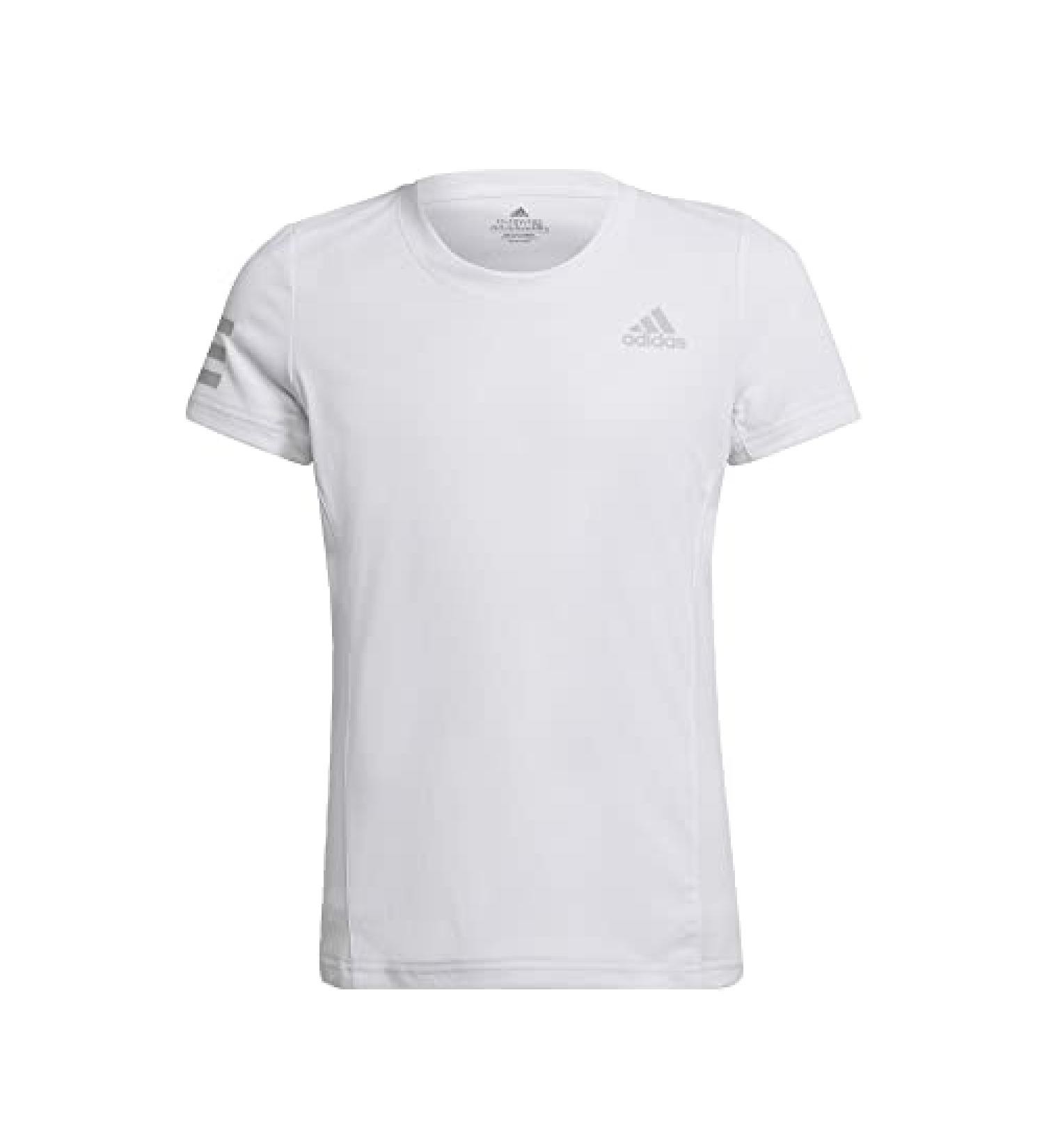 adidas Girls' Club Tennis T-Shirt | White/Grey | Medium Size - Buy Online on GoSupps.com