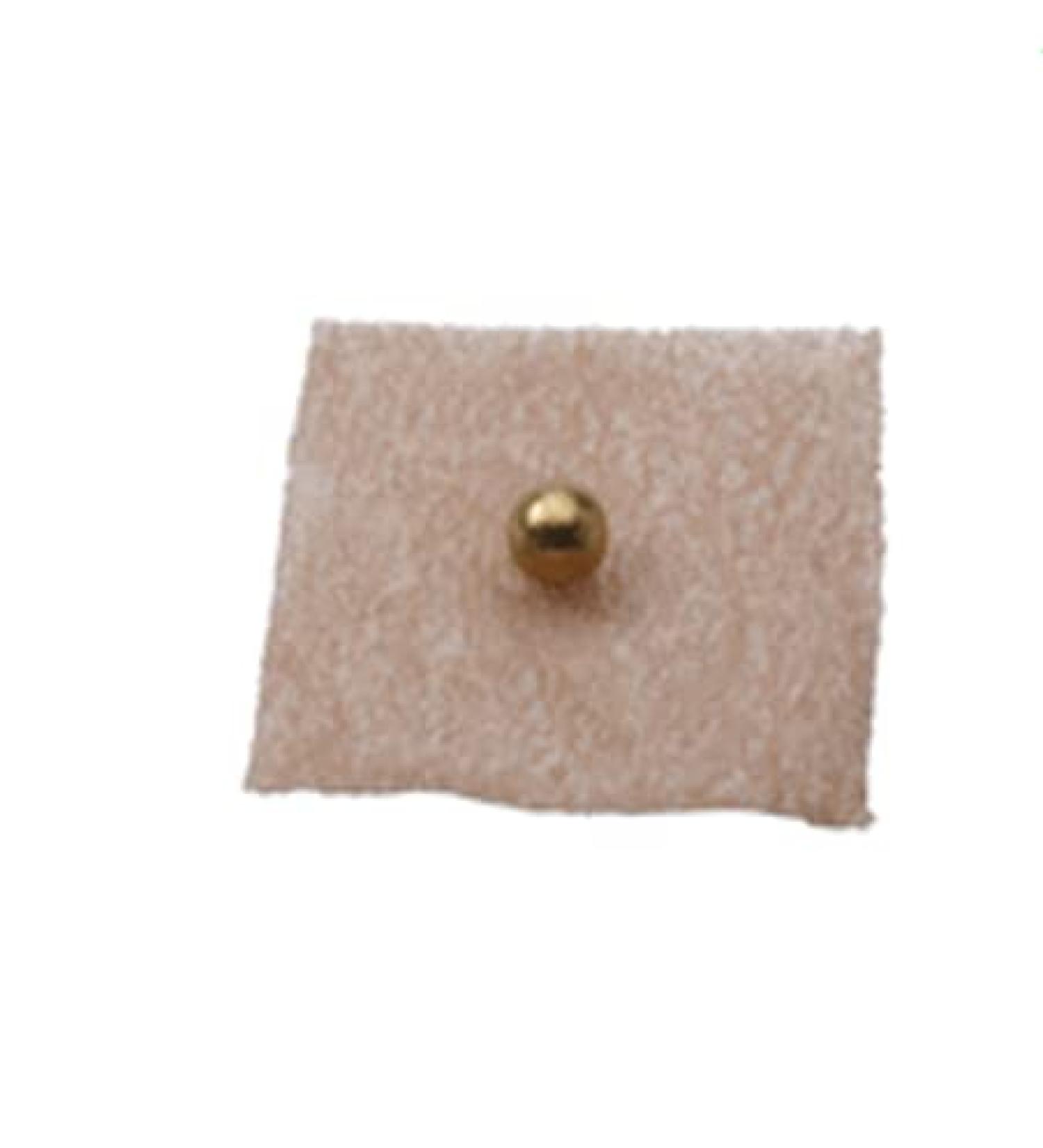 Gold-plated magnetic beads (800 Gauss) on plaster DS83