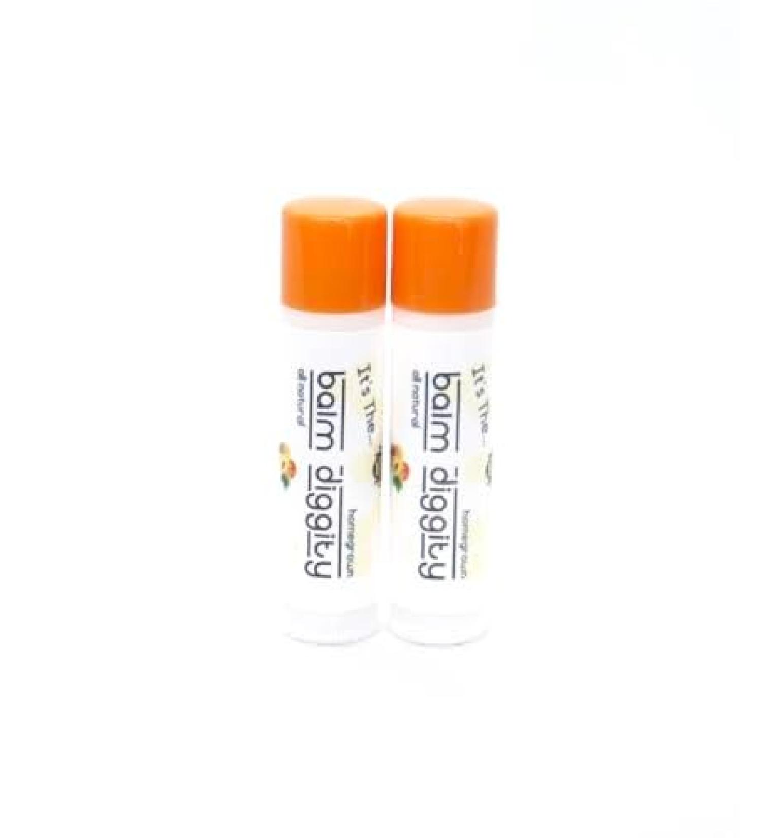 It's The Balm Diggity 2-pack Apricot Peach Beeswax All-Natural Moisturizing and Nourishing Lip Balm Made With Just 5 Ingredients