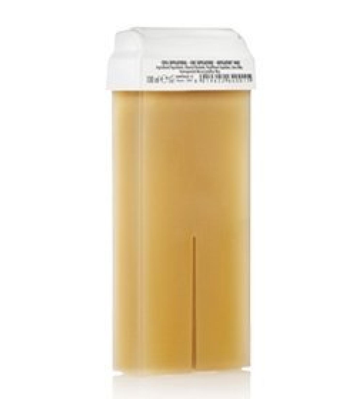 Purewax | 1 x Honey Yellow Wax Cartridge | Standard Roll On 100 ml | Hair Removal with Band | Legacy | Armpits | Arm | Bodysuit | P